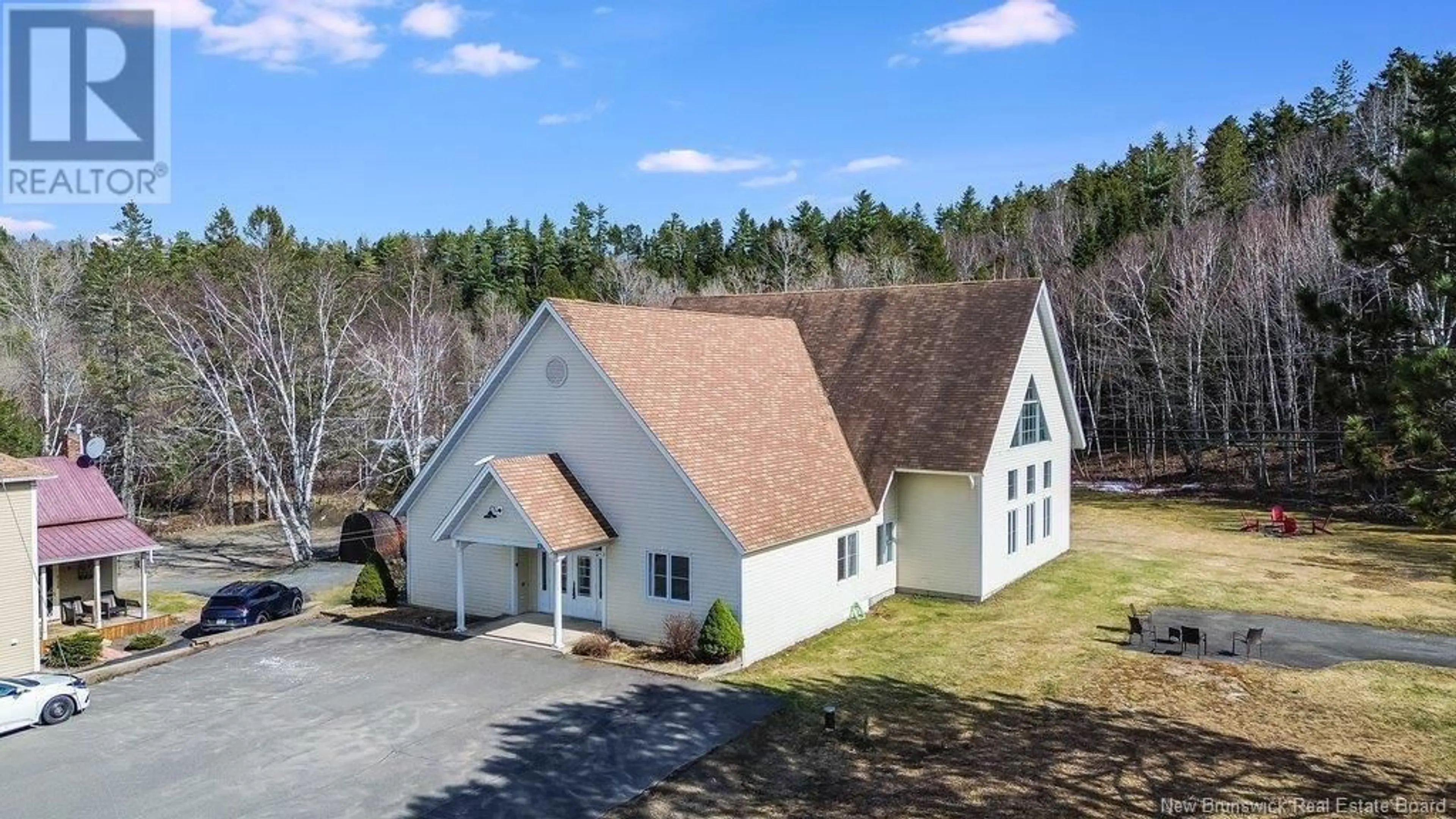 A pic from outside/outdoor area/front of a property/back of a property/a pic from drone, unknown for 6124 ROUTE 8, Boiestown New Brunswick E6A1M7