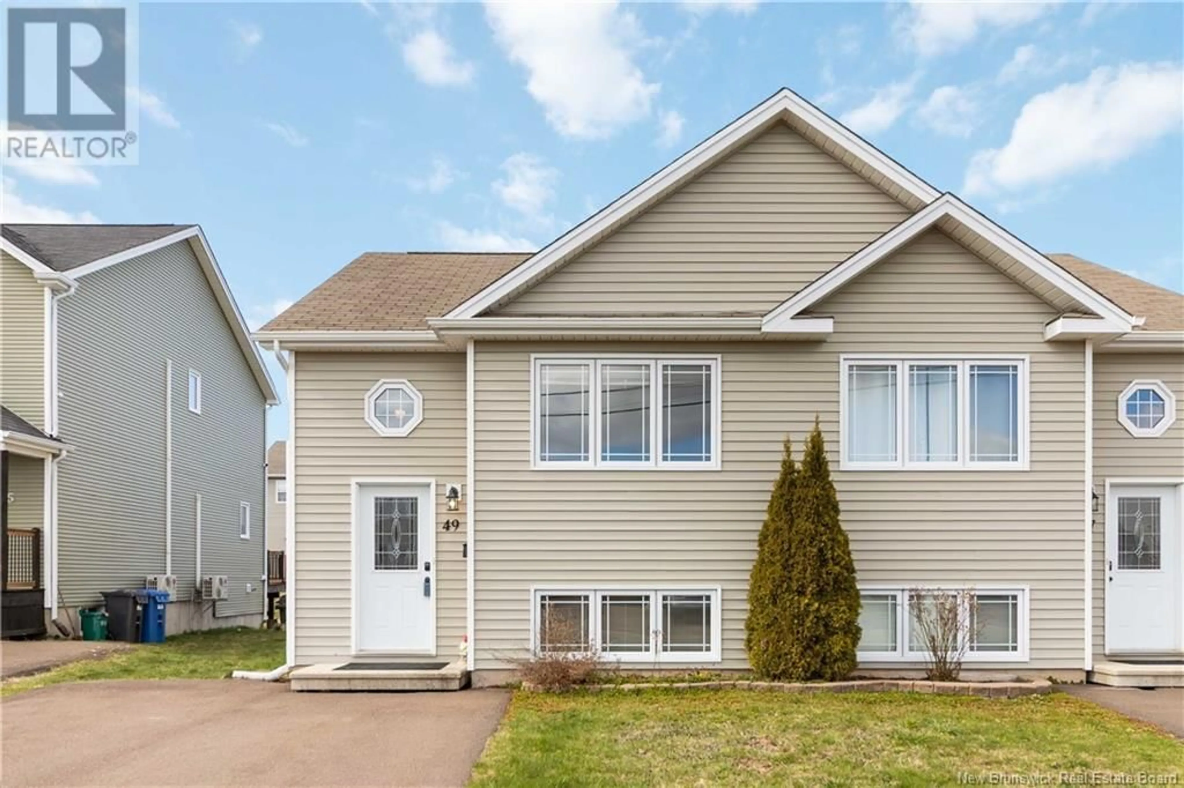 Home with vinyl exterior material, street for 49 NUGENT STREET, Dieppe New Brunswick E1A0S7