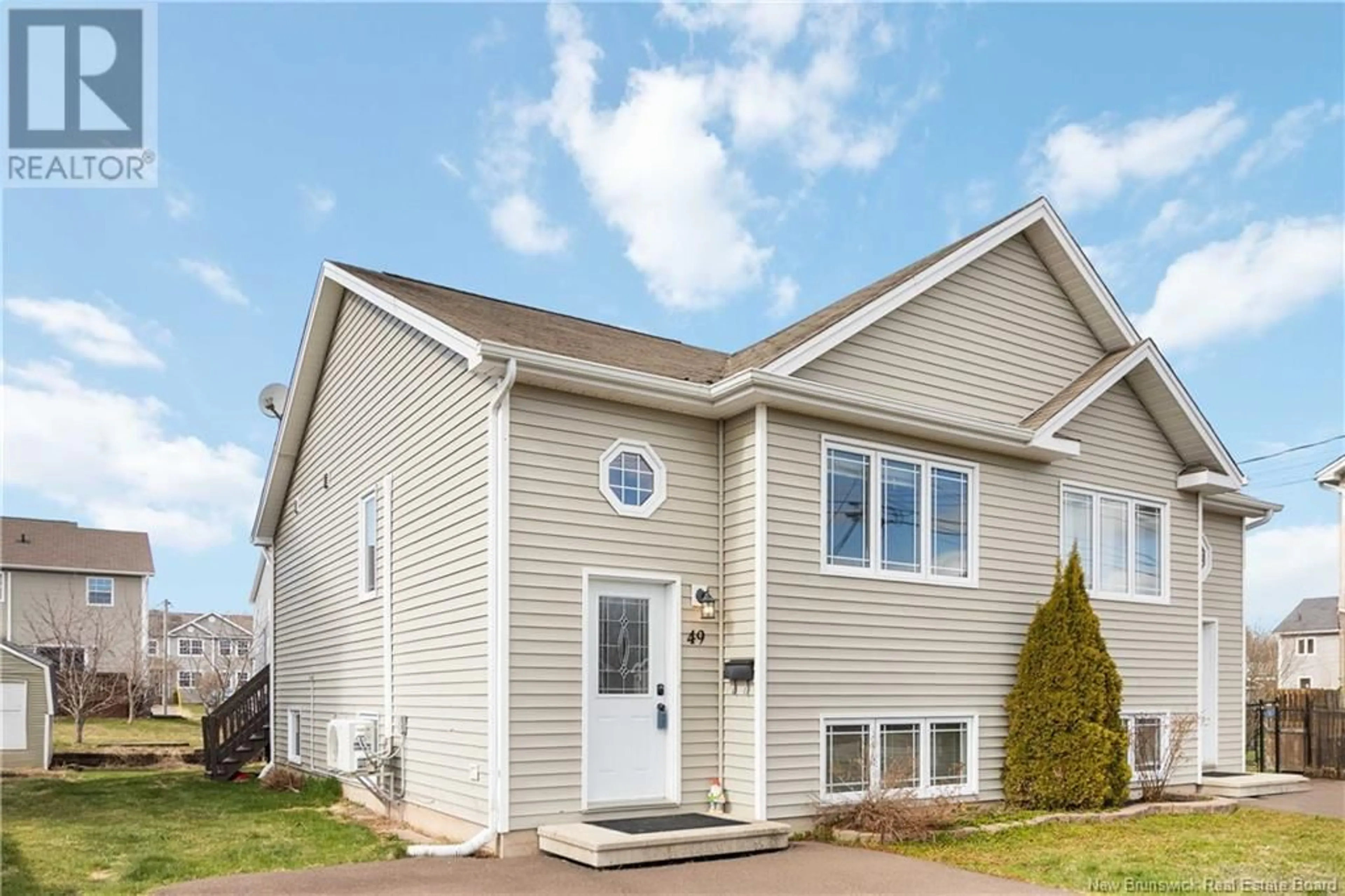 Home with vinyl exterior material, street for 49 NUGENT STREET, Dieppe New Brunswick E1A0S7