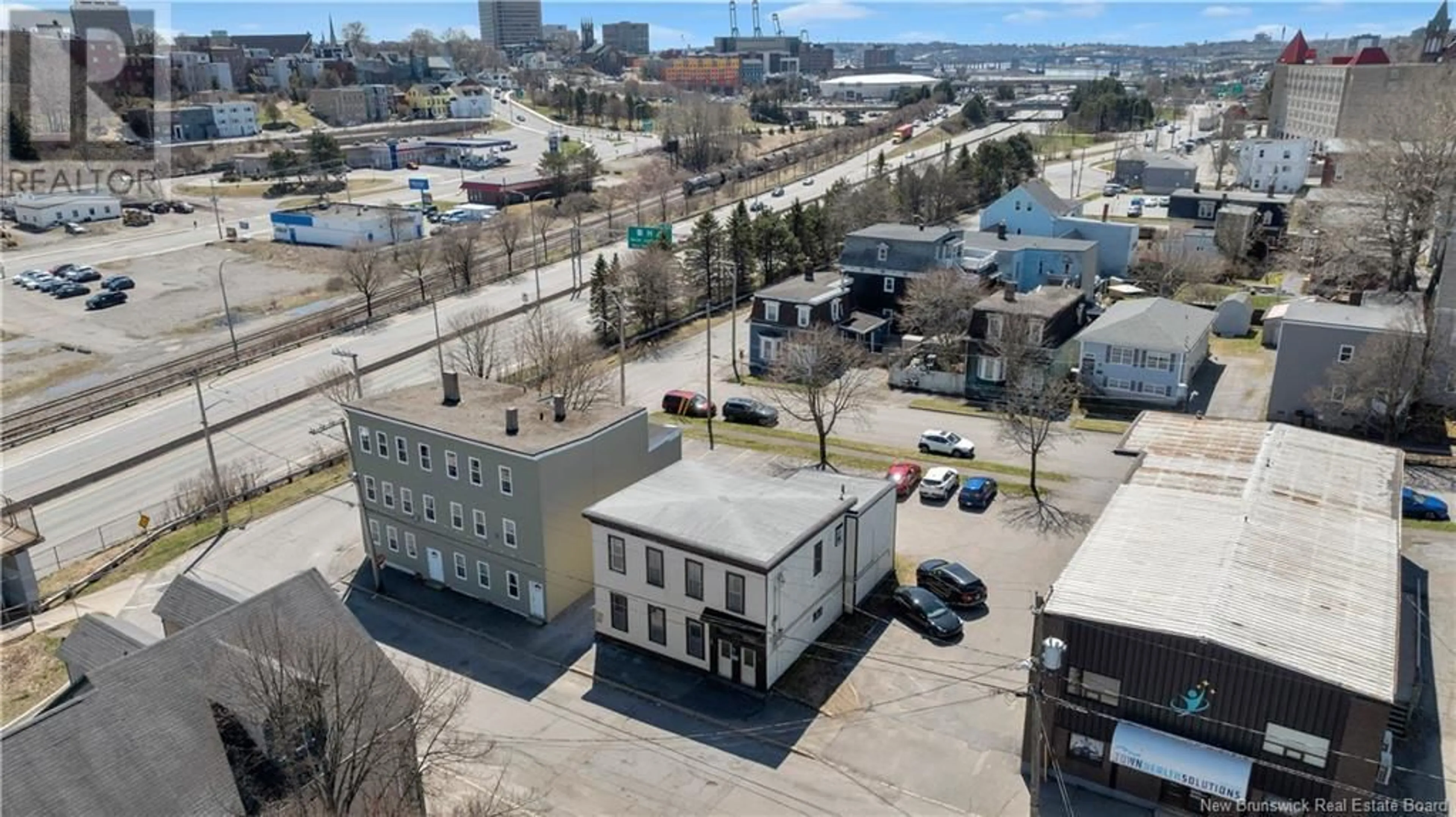 A pic from outside/outdoor area/front of a property/back of a property/a pic from drone, city buildings view from balcony for 80 - 82 STANLEY STREET, Saint John New Brunswick E2K3Y4