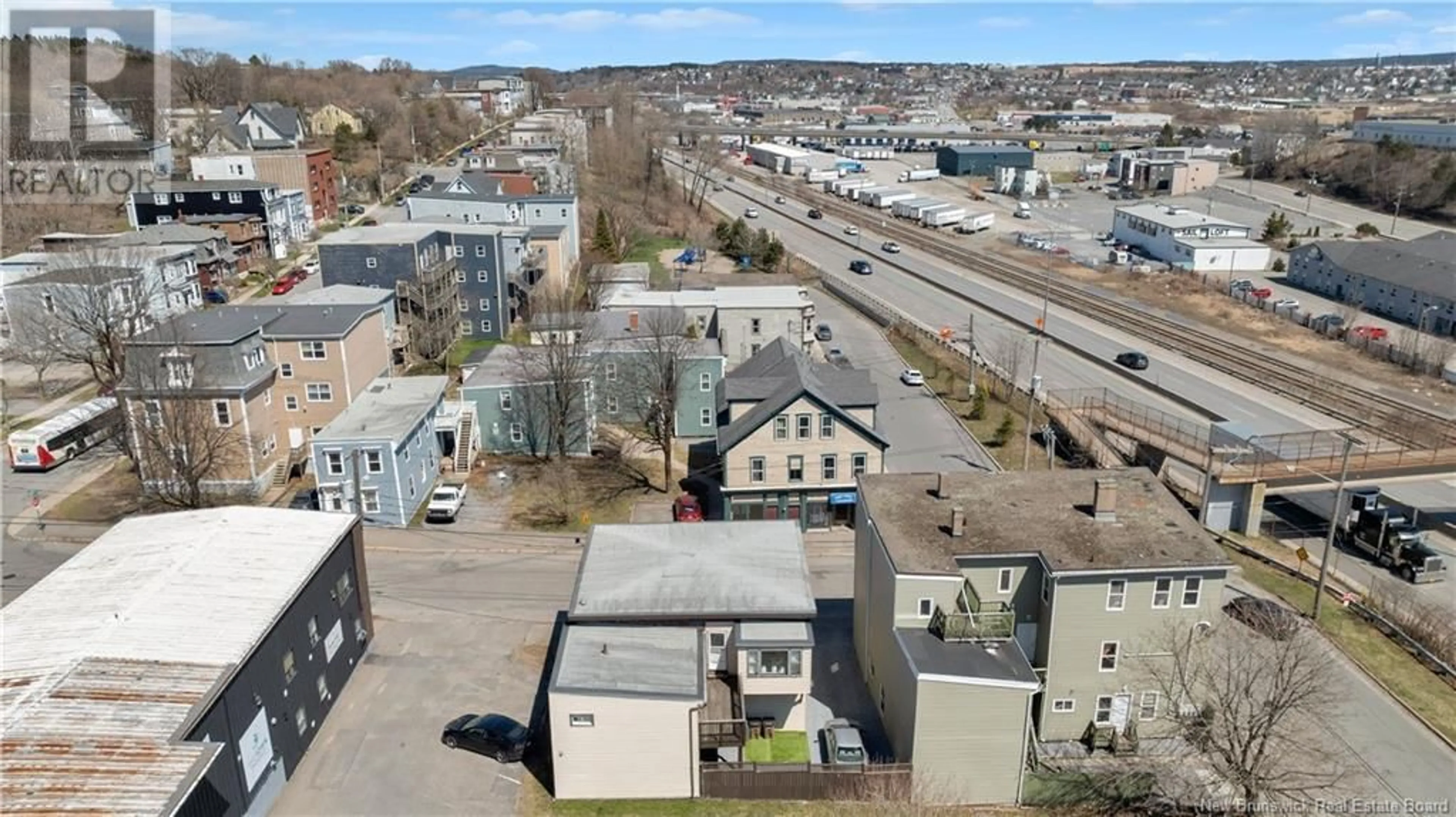 A pic from outside/outdoor area/front of a property/back of a property/a pic from drone, city buildings view from balcony for 80 - 82 STANLEY STREET, Saint John New Brunswick E2K3Y4