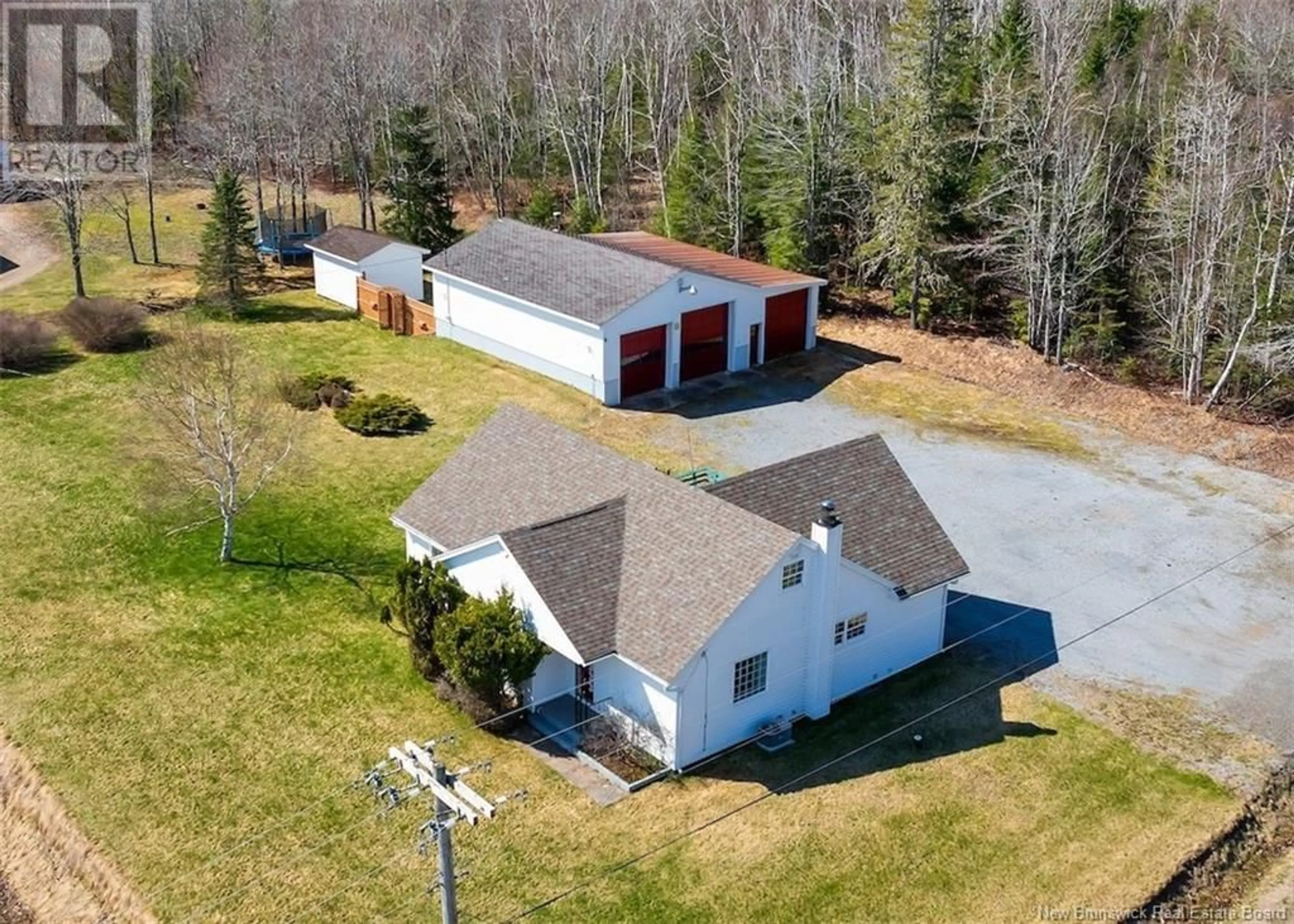 A pic from outside/outdoor area/front of a property/back of a property/a pic from drone, unknown for 3 WHITTAKER ROAD, Hoyt New Brunswick E5L2B3