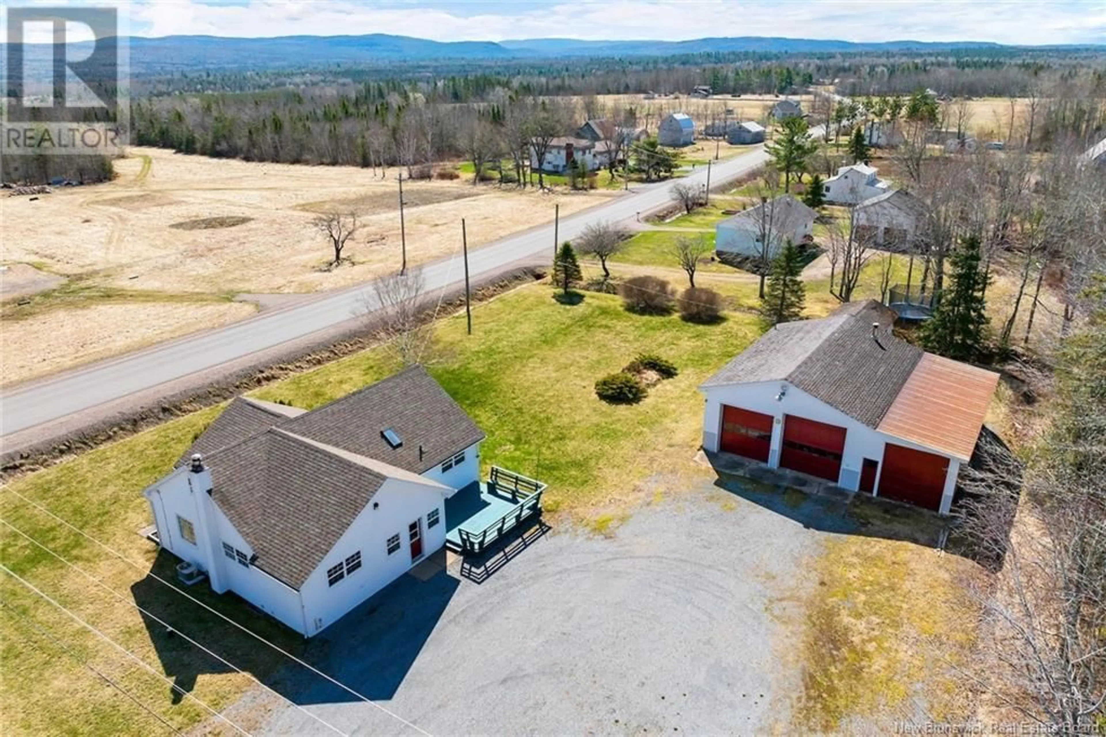 A pic from outside/outdoor area/front of a property/back of a property/a pic from drone, mountain view for 3 WHITTAKER ROAD, Hoyt New Brunswick E5L2B3