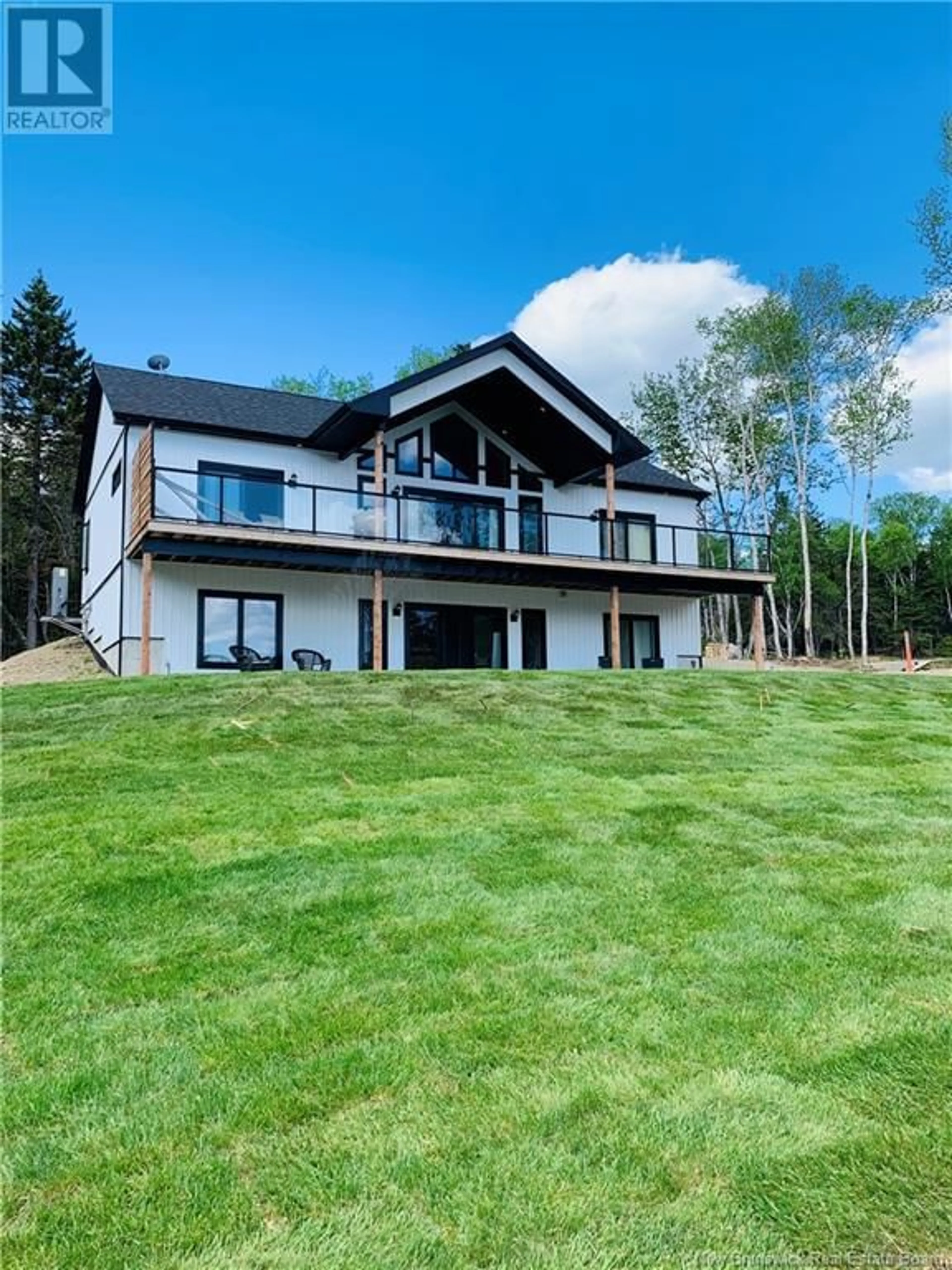 A pic from outside/outdoor area/front of a property/back of a property/a pic from drone, water/lake/river/ocean view for 80 FIANDER ROAD, Bocabec New Brunswick E5B3M4