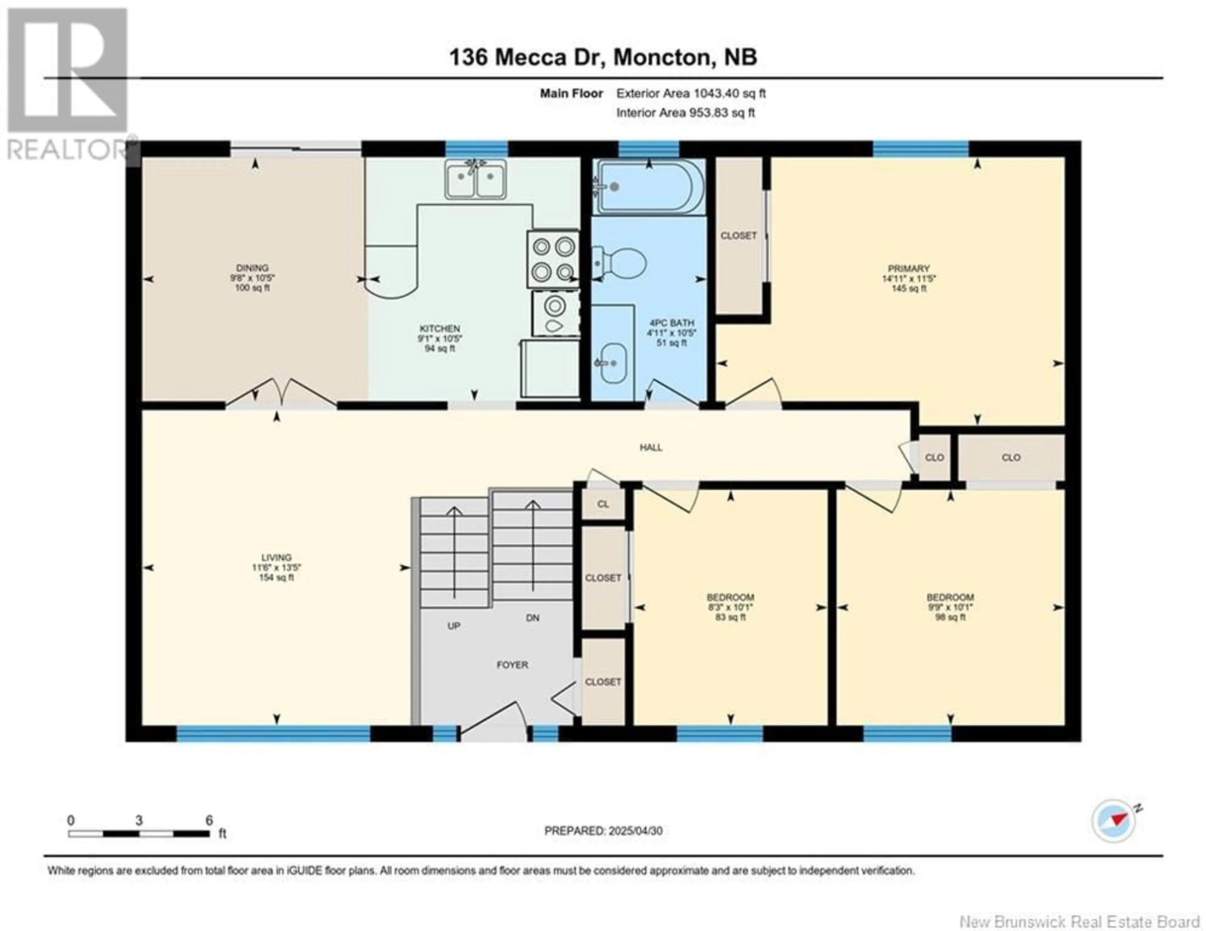 Floor plan for 136 MECCA DRIVE, Moncton New Brunswick E1G1B9