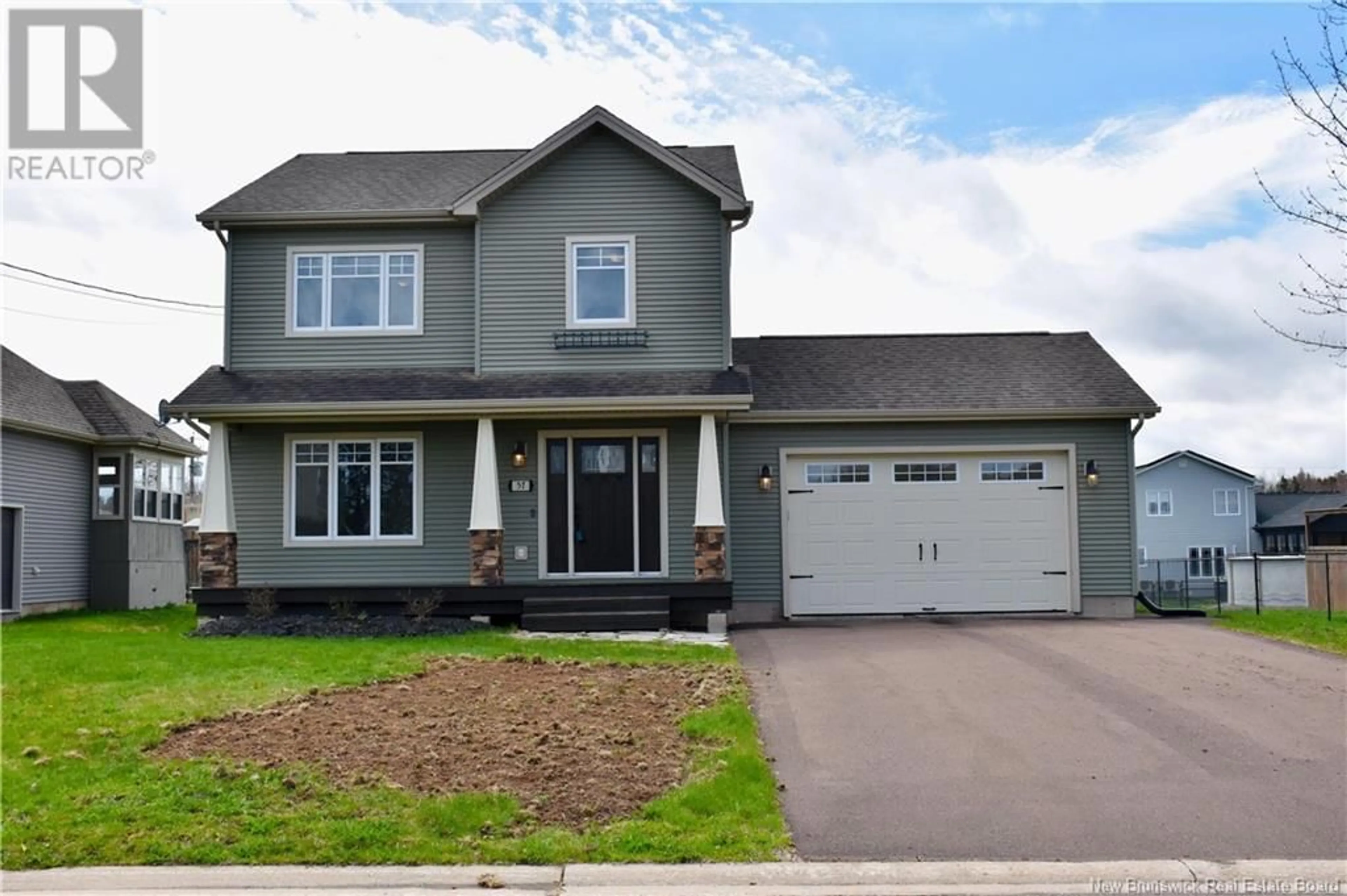 Home with vinyl exterior material, street for 57 EUGENE COURT, Dieppe New Brunswick E1A0P2