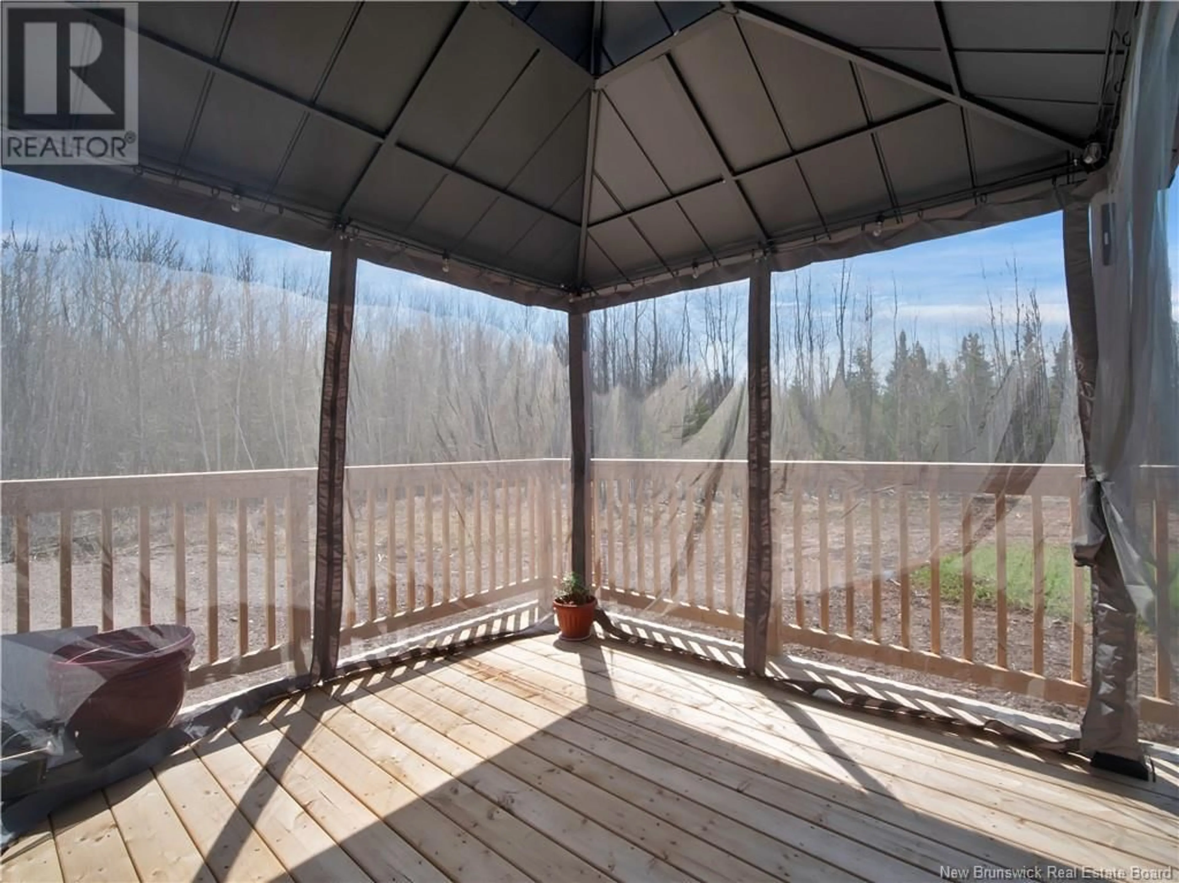 Patio, forest/trees view for 302 SCOTT ROAD, Salisbury New Brunswick E4J3K6