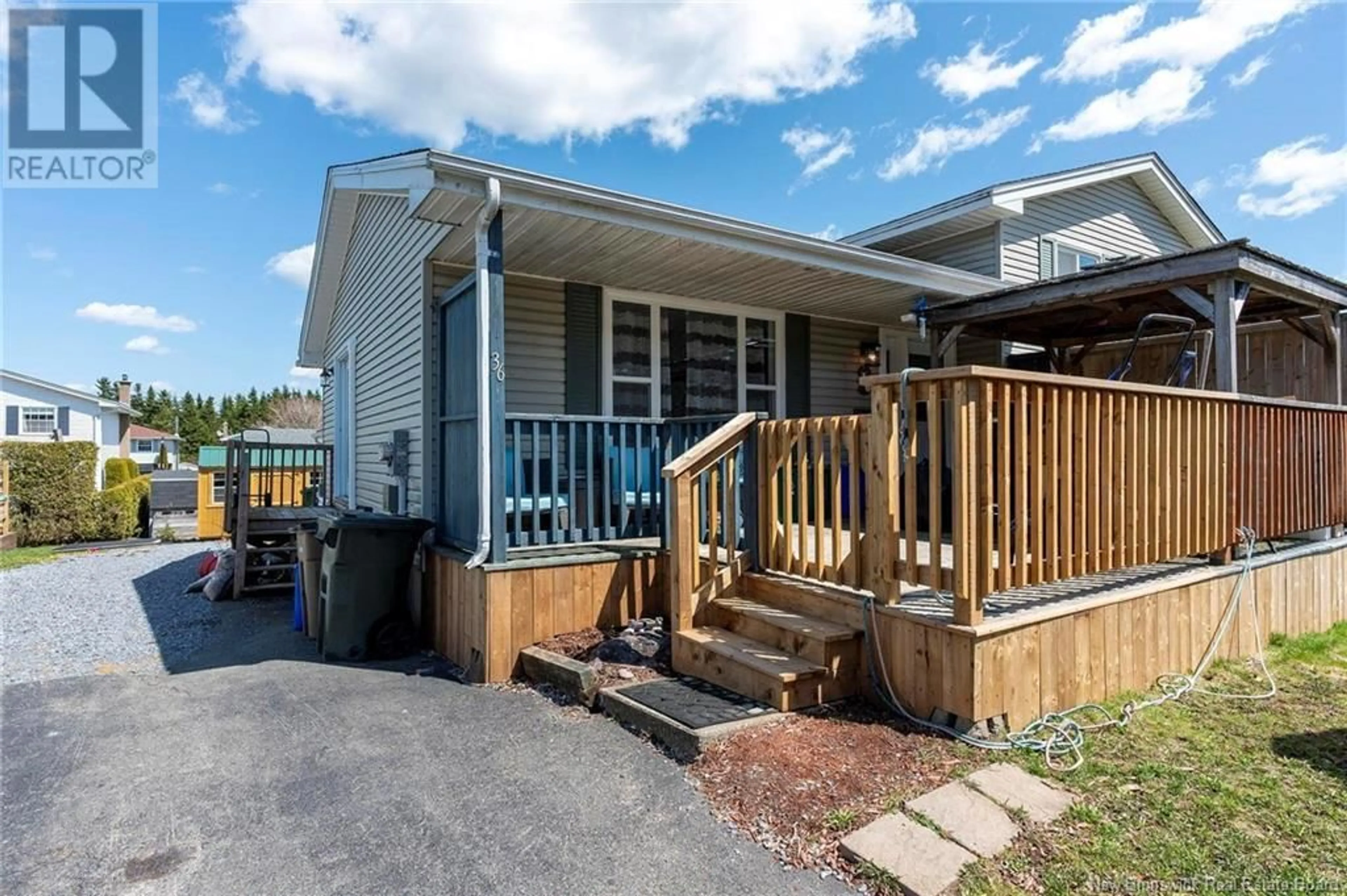 Home with vinyl exterior material, street for 36 MCNAUGHTON DRIVE, Saint John New Brunswick E2J4K6