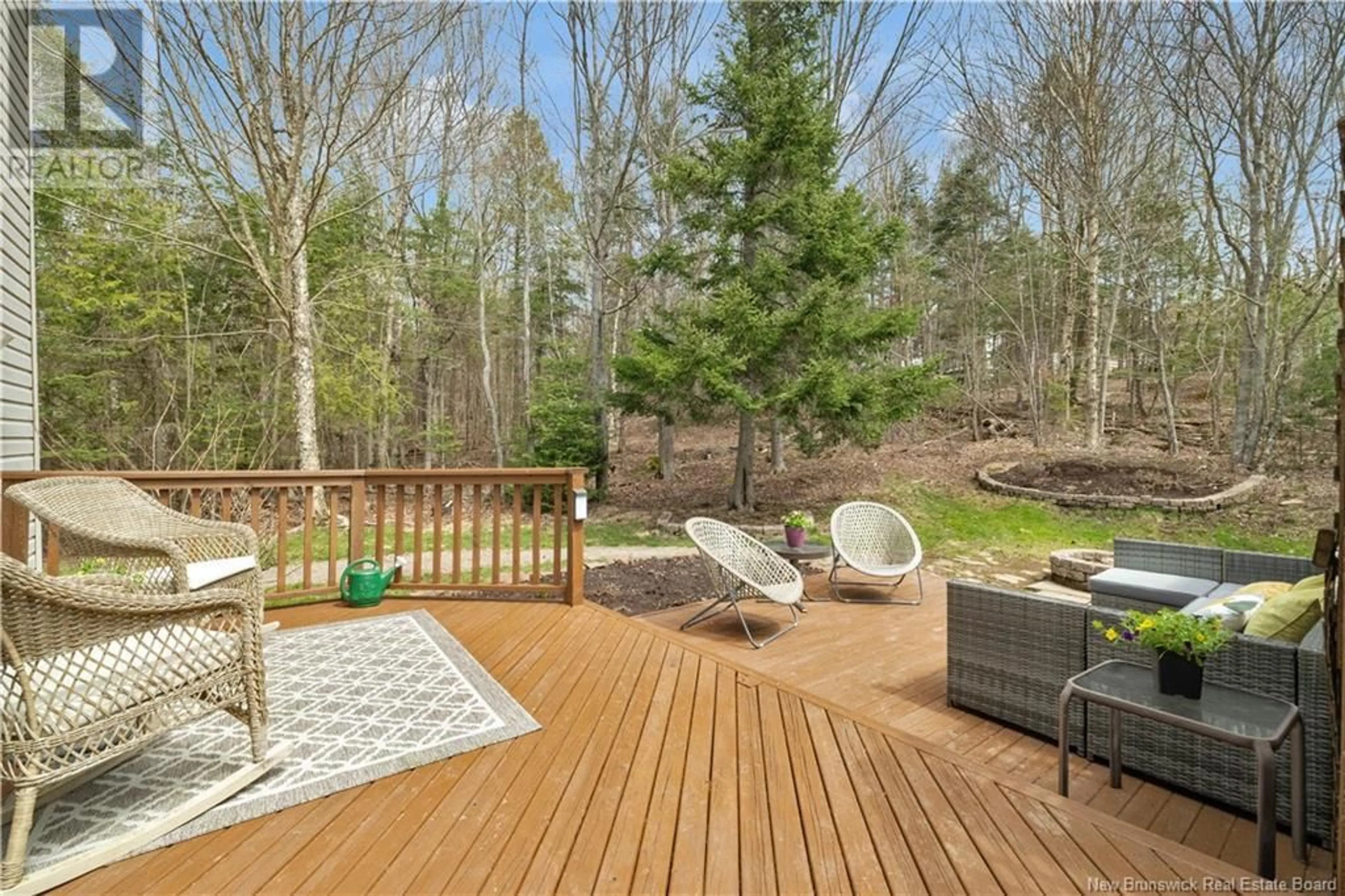 Patio, forest/trees view for 108 AUBURN WAY, Quispamsis New Brunswick E2E5C3