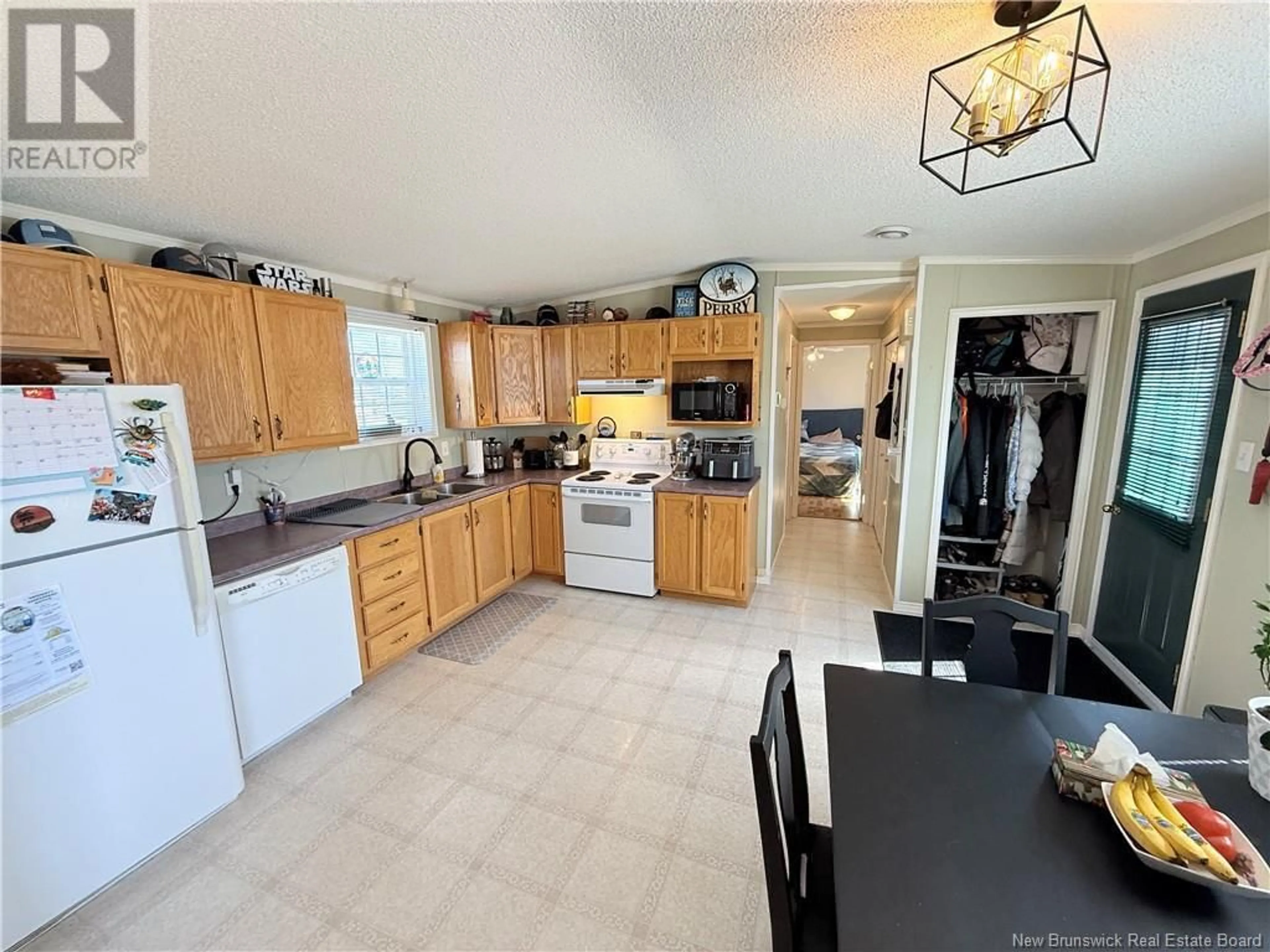 Open concept kitchen, ceramic/tile floor for 15 VALLEY LANE, Jacksonville New Brunswick E7M0B7