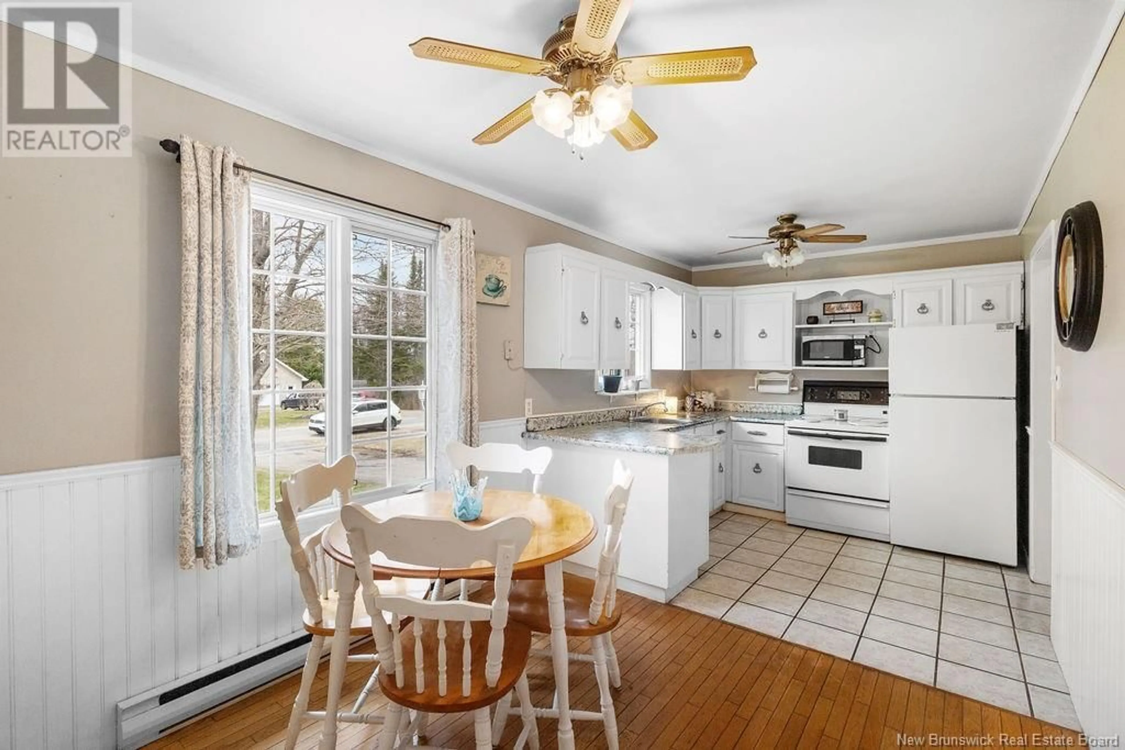 Open concept kitchen, ceramic/tile floor for 46 SHERWOOD DRIVE, South Esk New Brunswick E1V4N4