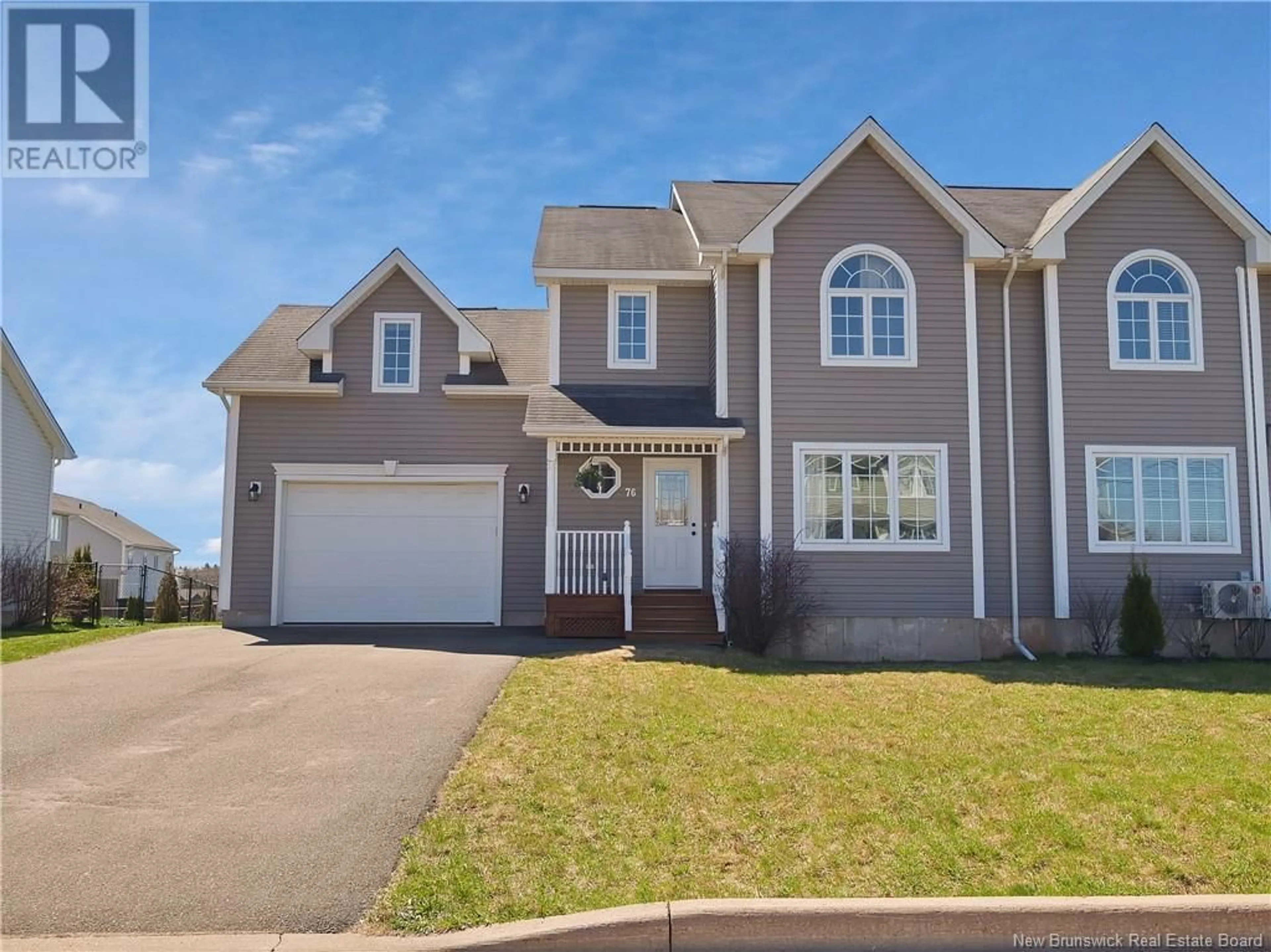 Home with vinyl exterior material, street for 76 STILLWATER, Moncton New Brunswick E1E0C6