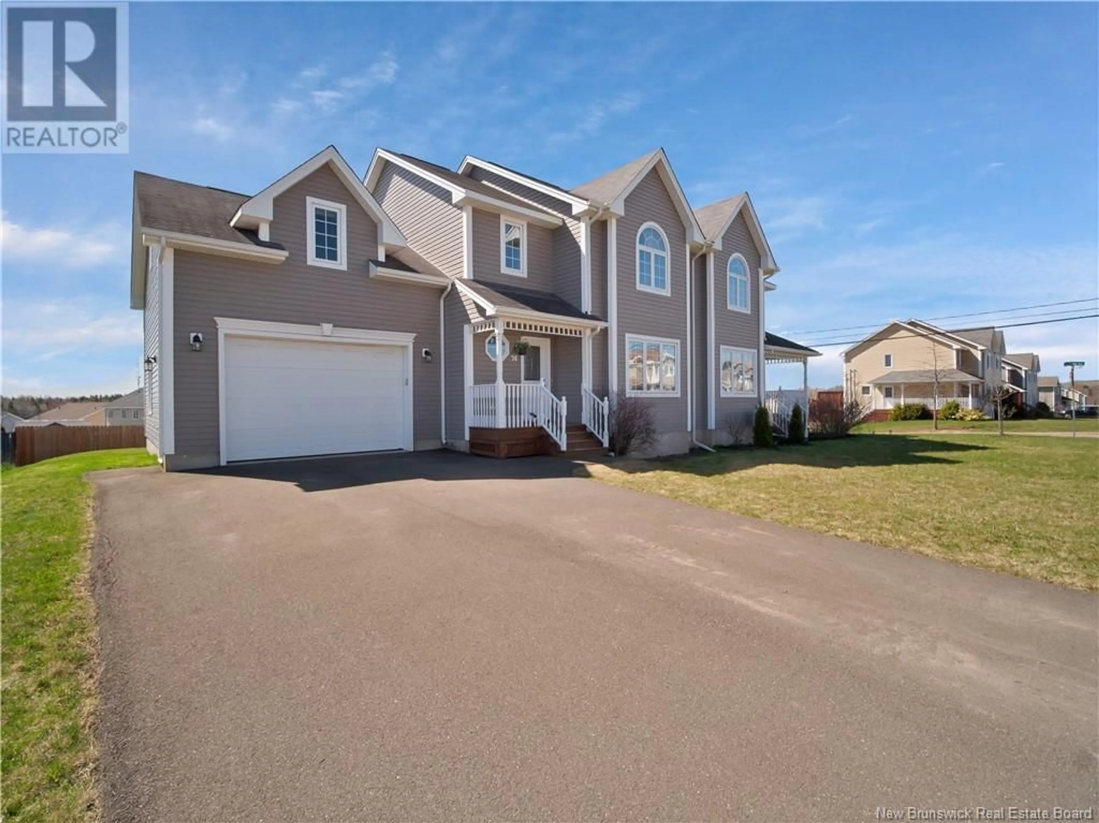Home with vinyl exterior material, street for 76 STILLWATER, Moncton New Brunswick E1E0C6