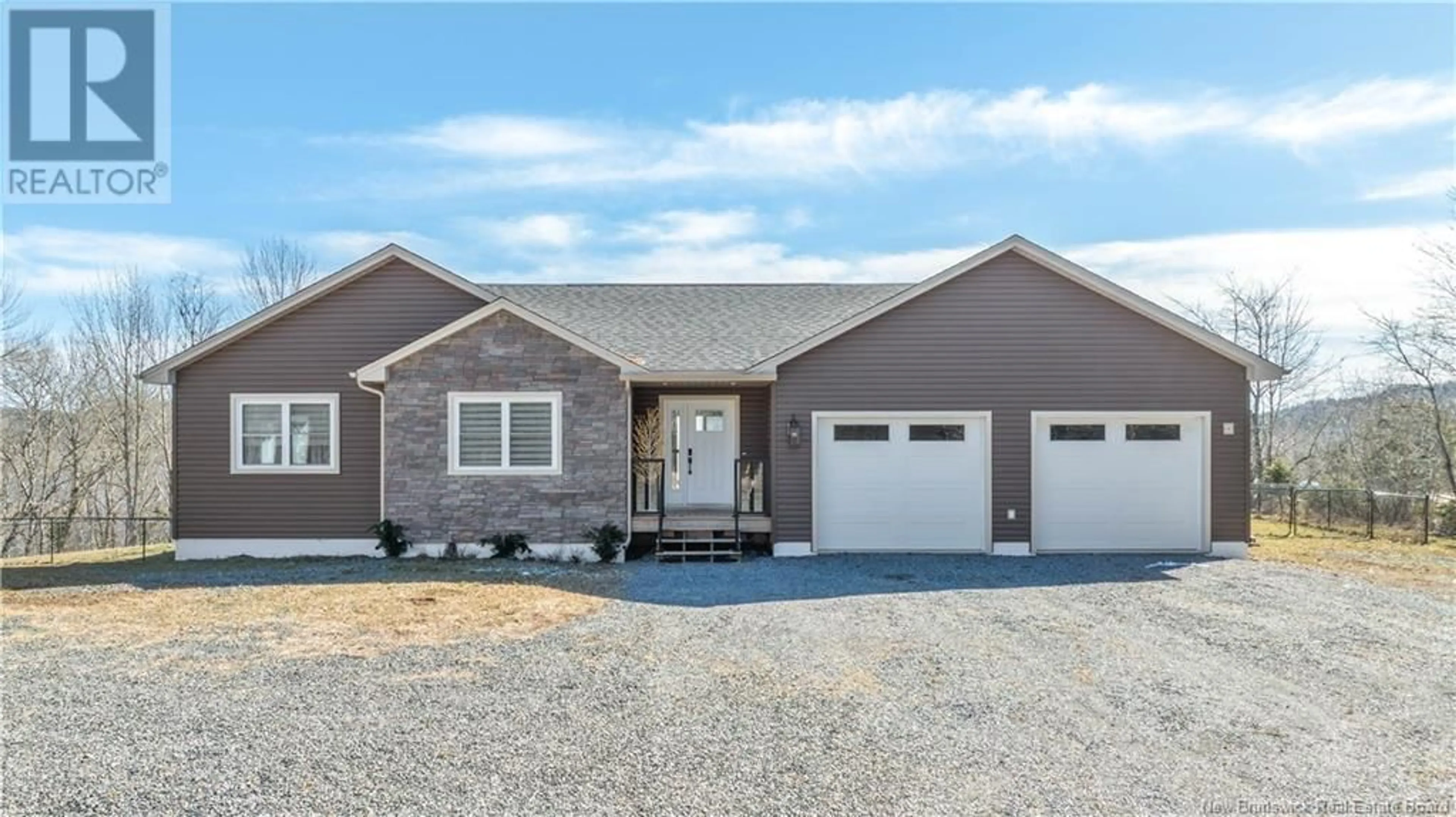 Home with vinyl exterior material, street for 2327 ROUTE 124, Hatfield Point New Brunswick E5T2T1
