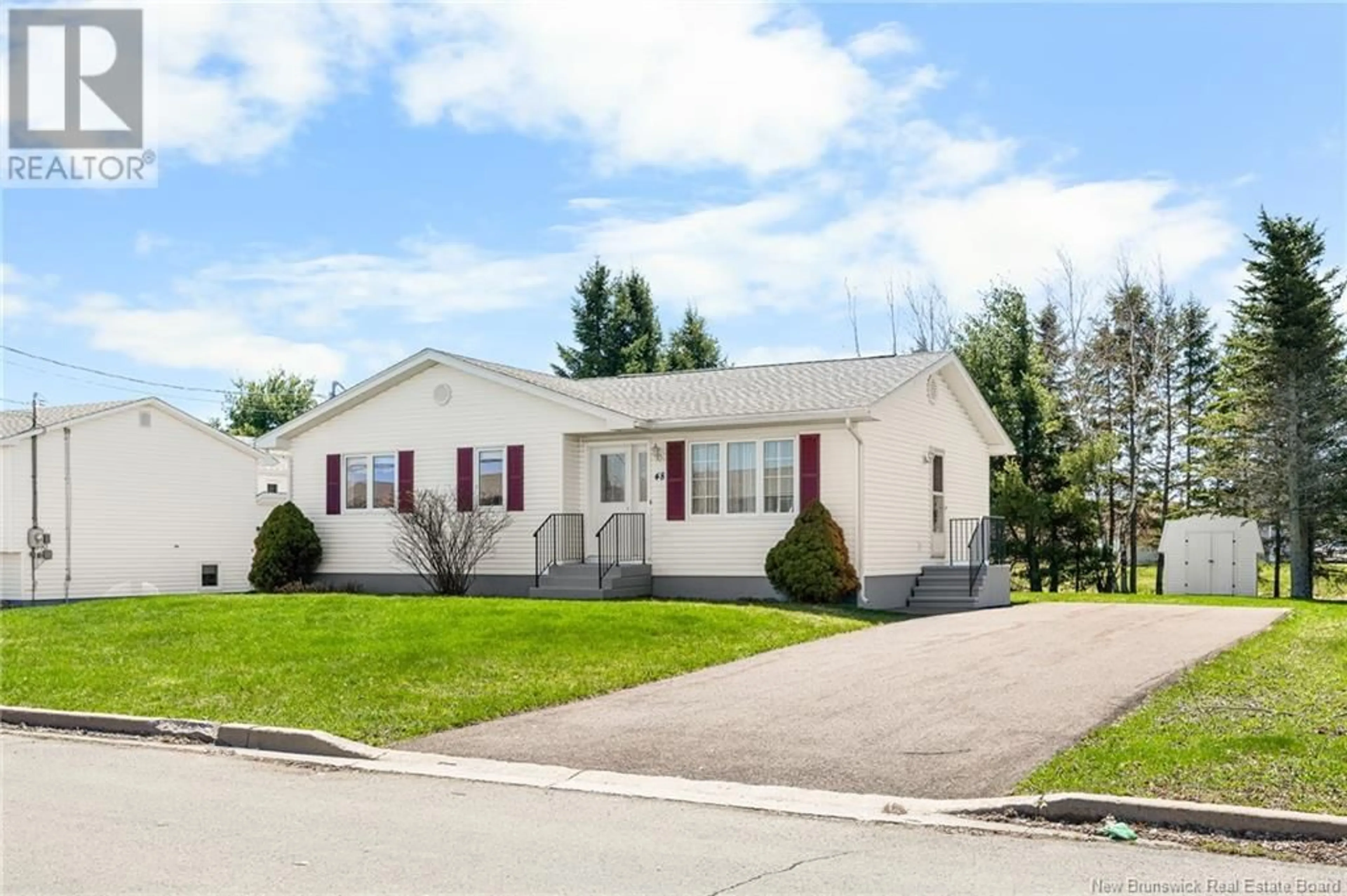 Home with vinyl exterior material, street for 48 GALBRAITH CRESCENT, Moncton New Brunswick E1G2G4