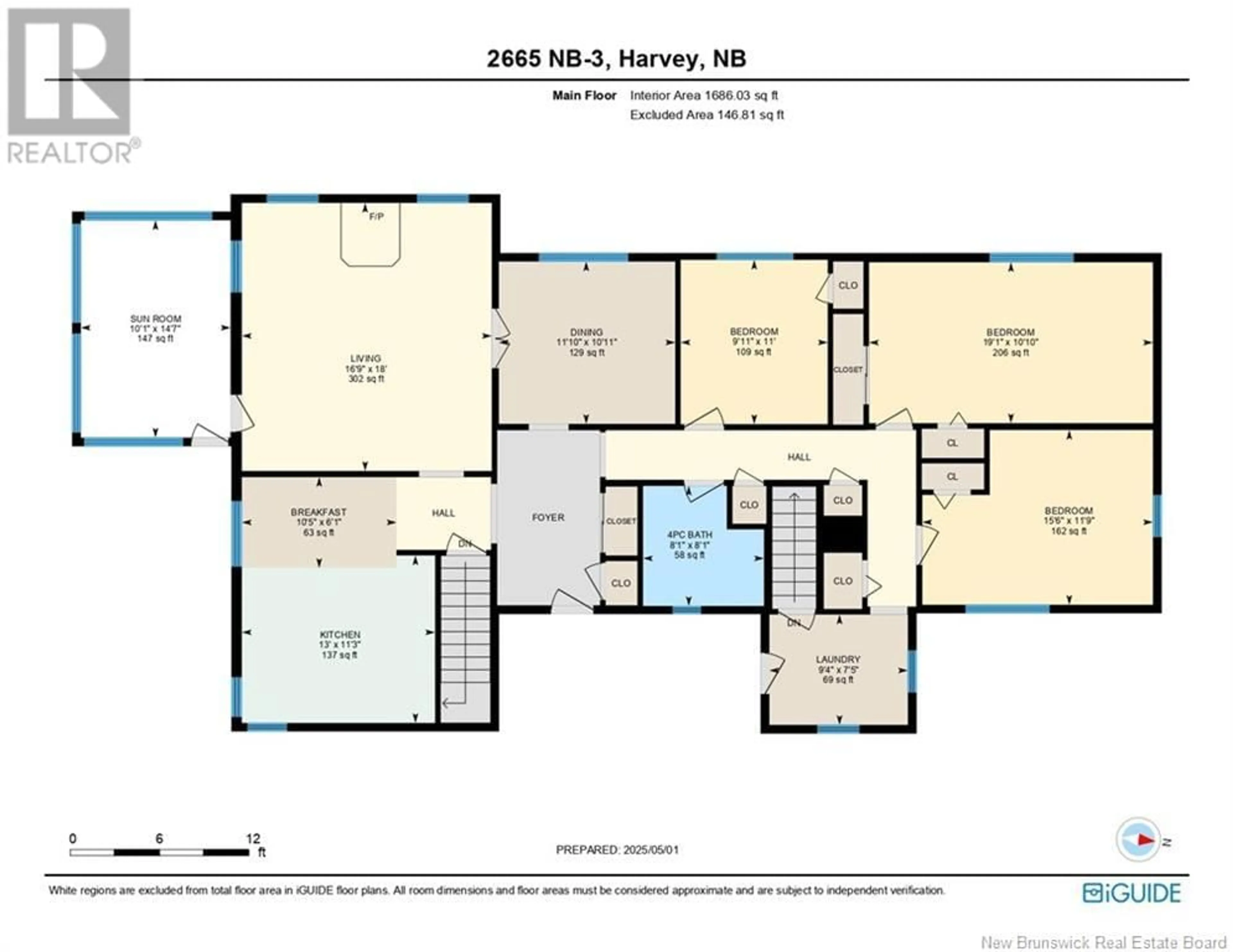 Floor plan for 2665 ROUTE 3, Harvey New Brunswick E6K1S3