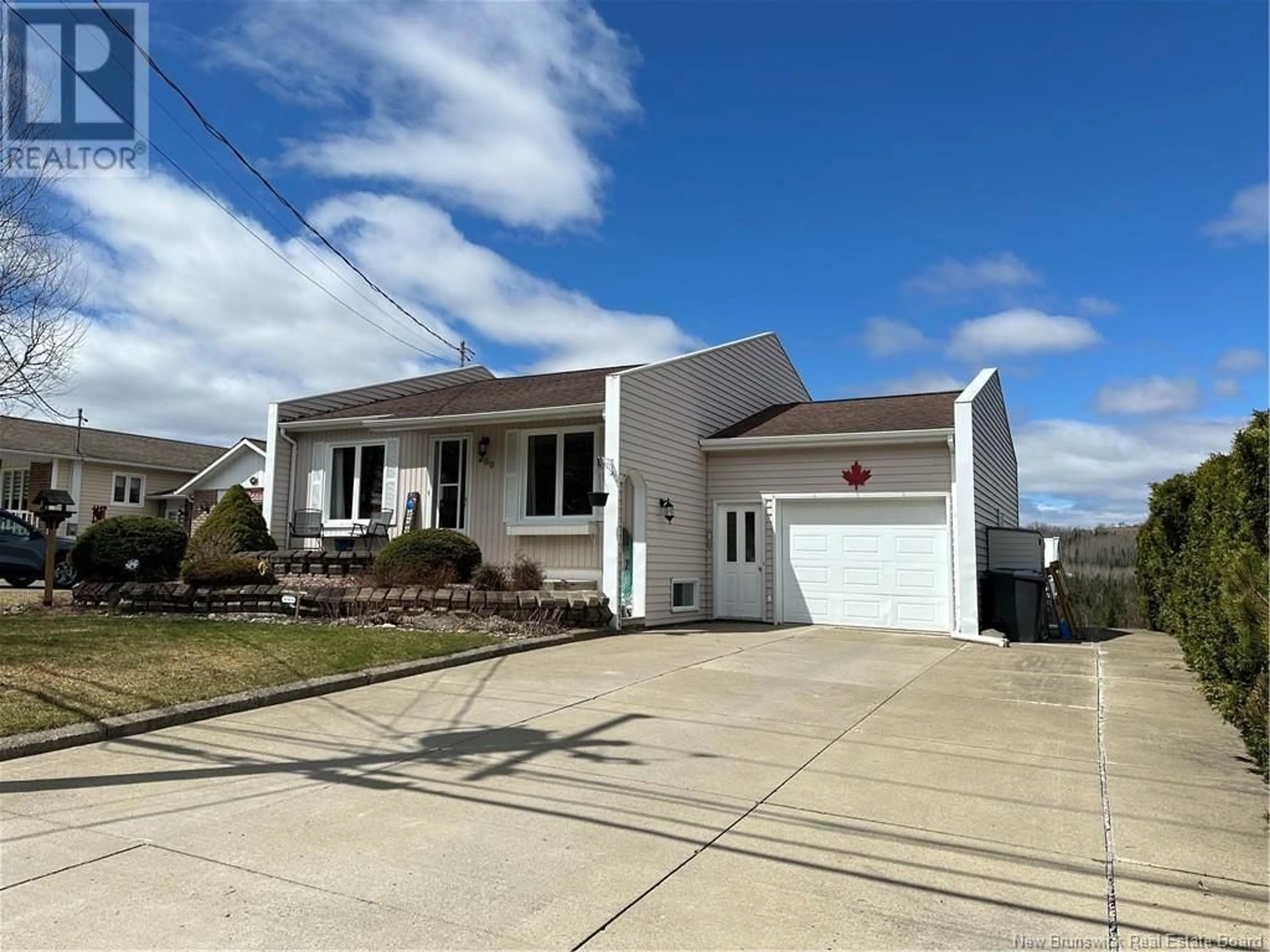 Home with vinyl exterior material, street for 299 BEAULIEU STREET, Grand-Sault/Grand Falls New Brunswick E3Y1E5