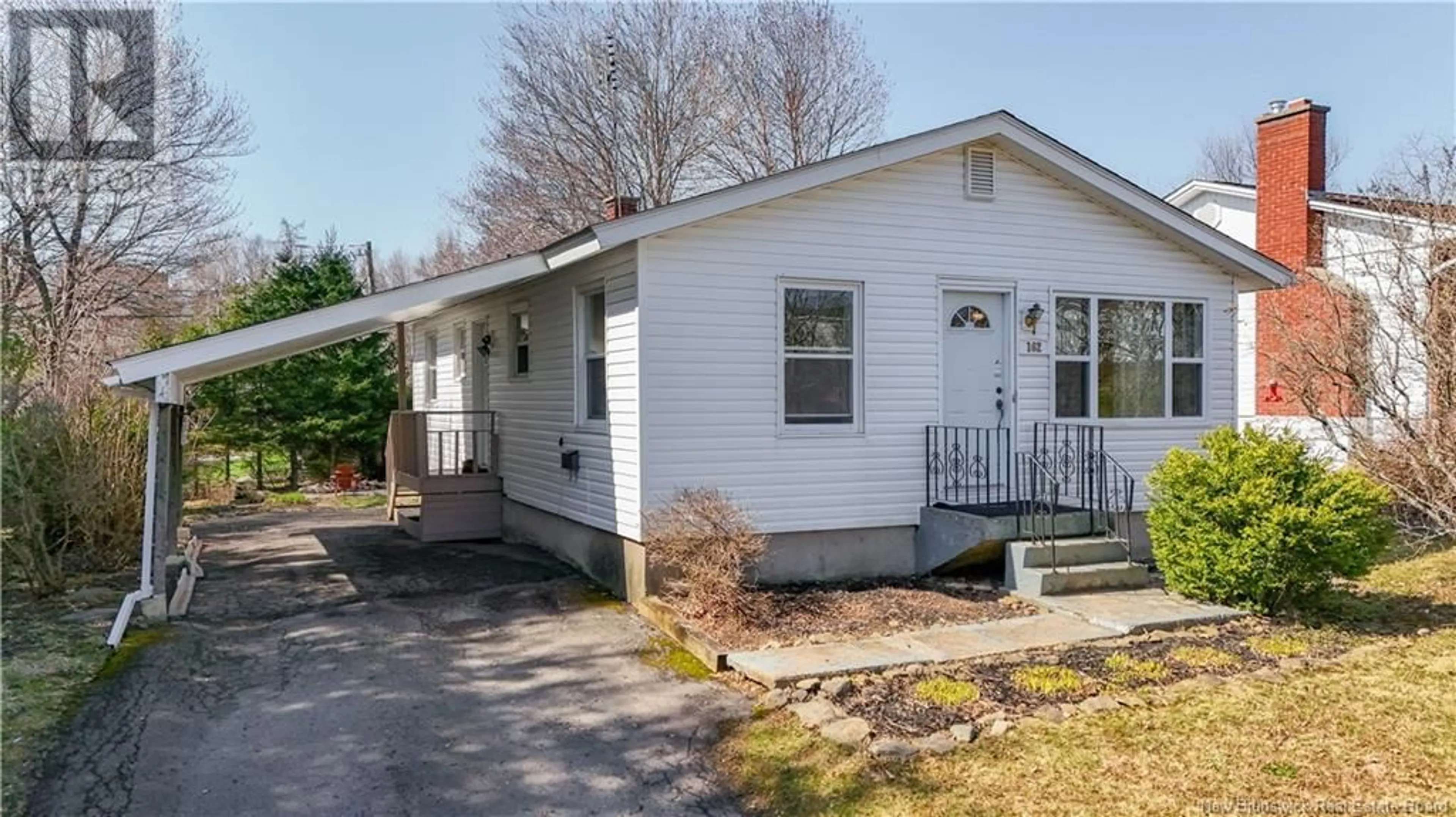 Home with vinyl exterior material, street for 162 LIMERICK ROAD, Fredericton New Brunswick E3B5K4