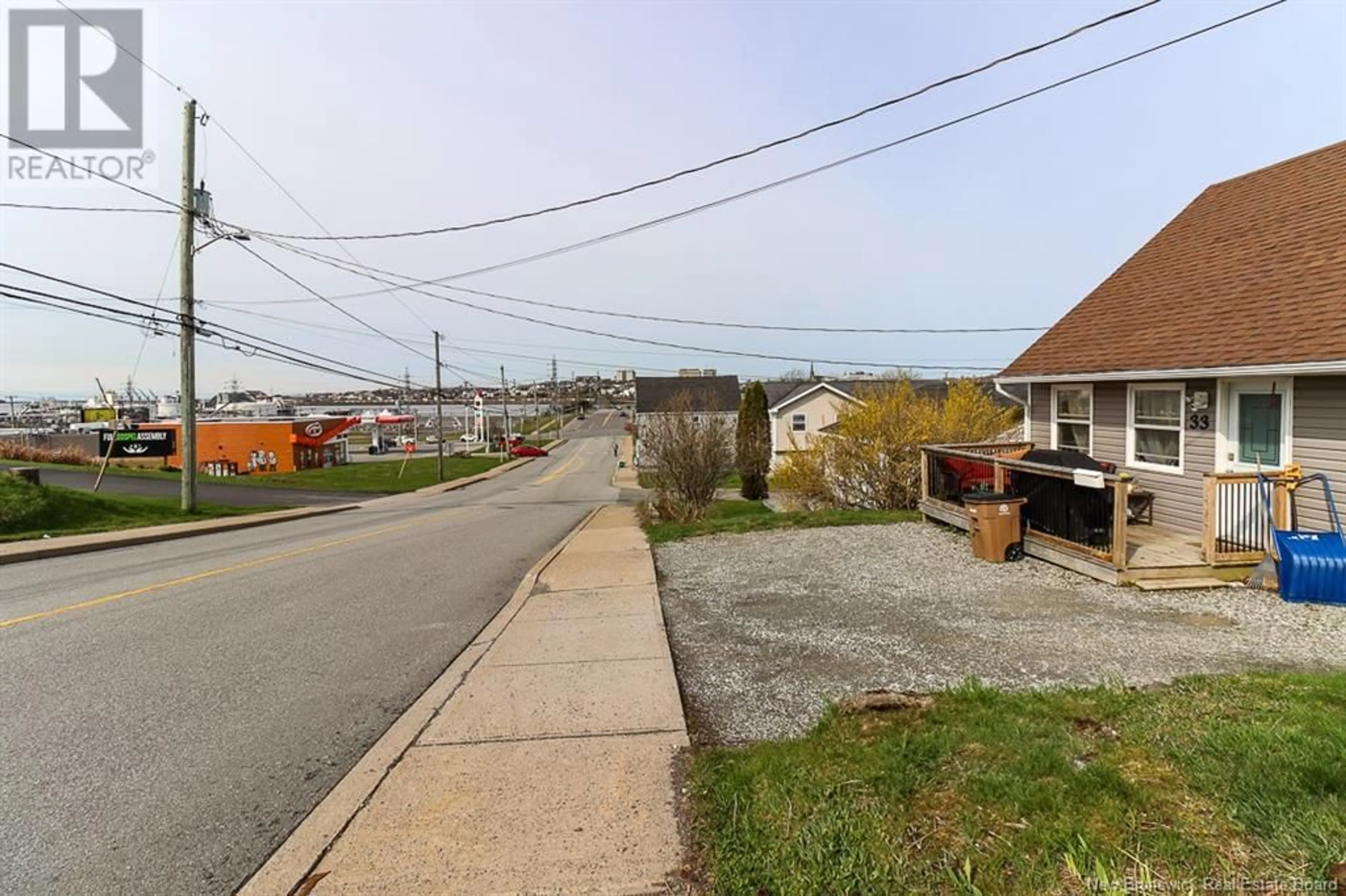 A pic from outside/outdoor area/front of a property/back of a property/a pic from drone, street for 33 MOUNT PLEASANT AVENUE, Saint John New Brunswick E2J1S9