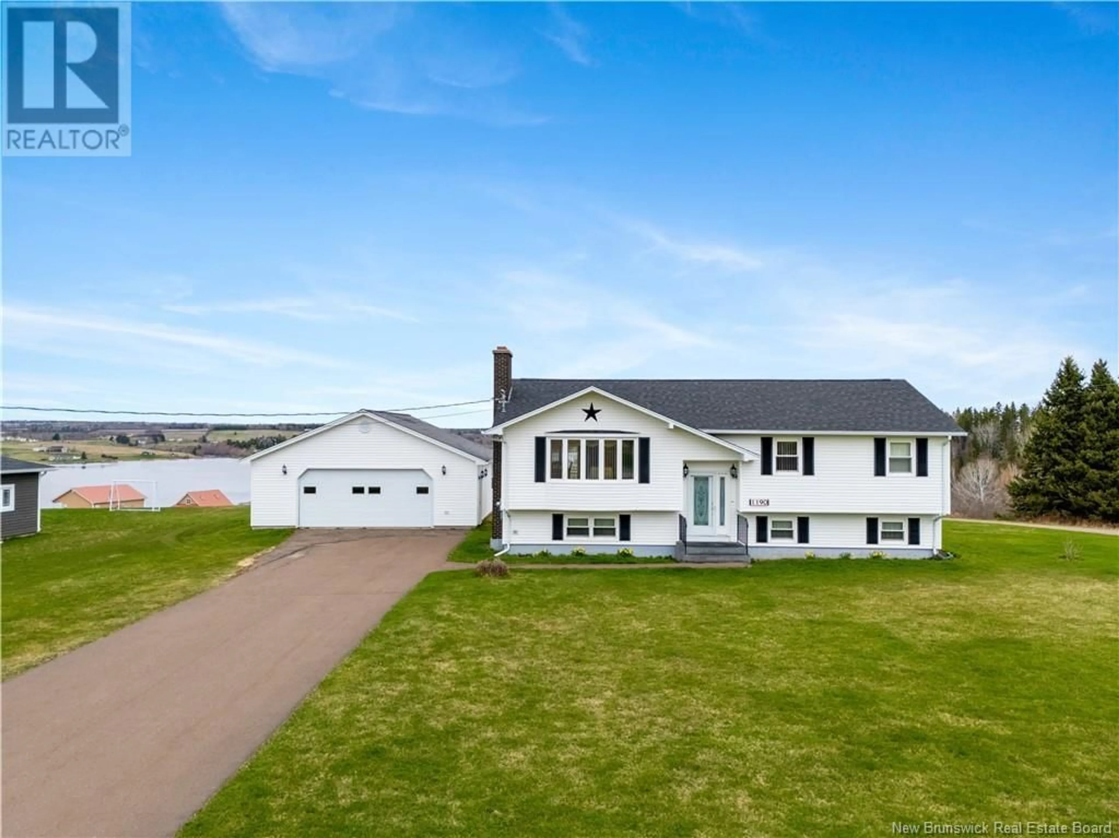 A pic from outside/outdoor area/front of a property/back of a property/a pic from drone, water/lake/river/ocean view for 1190 ROUTE 525, Sainte-Marie-De-Kent New Brunswick E4S2H7