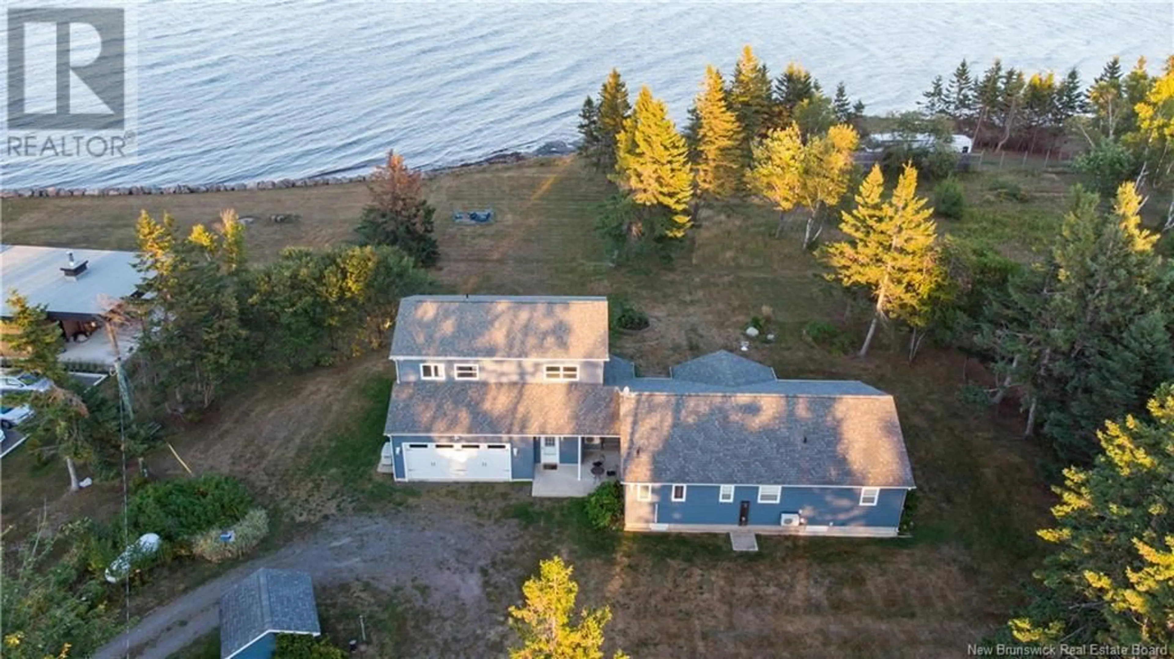 A pic from outside/outdoor area/front of a property/back of a property/a pic from drone, water/lake/river/ocean view for 2430 ROUTE 530, Grande-Digue New Brunswick E4R5M7