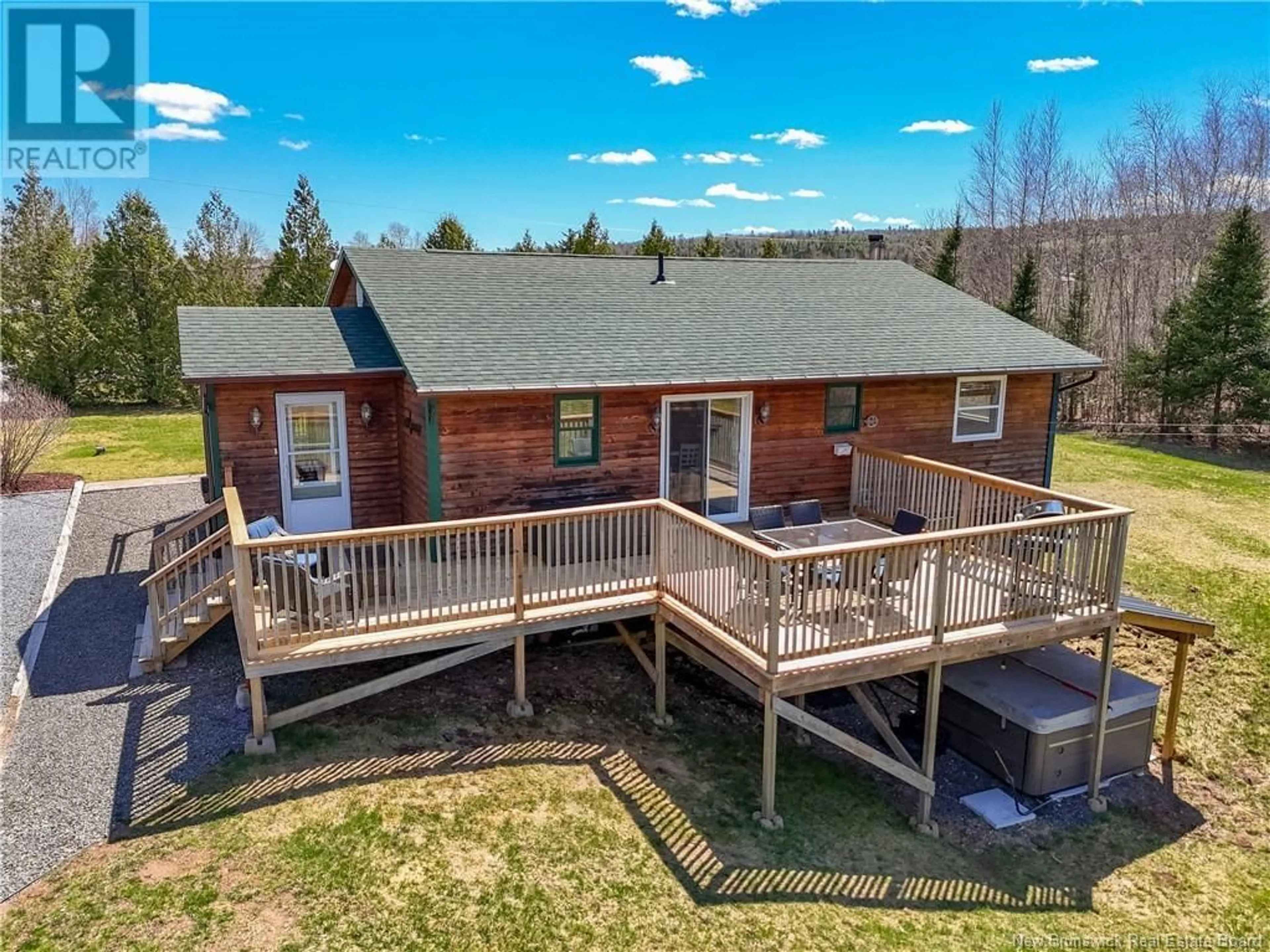 A pic from outside/outdoor area/front of a property/back of a property/a pic from drone, water/lake/river/ocean view for 41 HOYT STATION ROAD, Hoyt New Brunswick E5L2J9