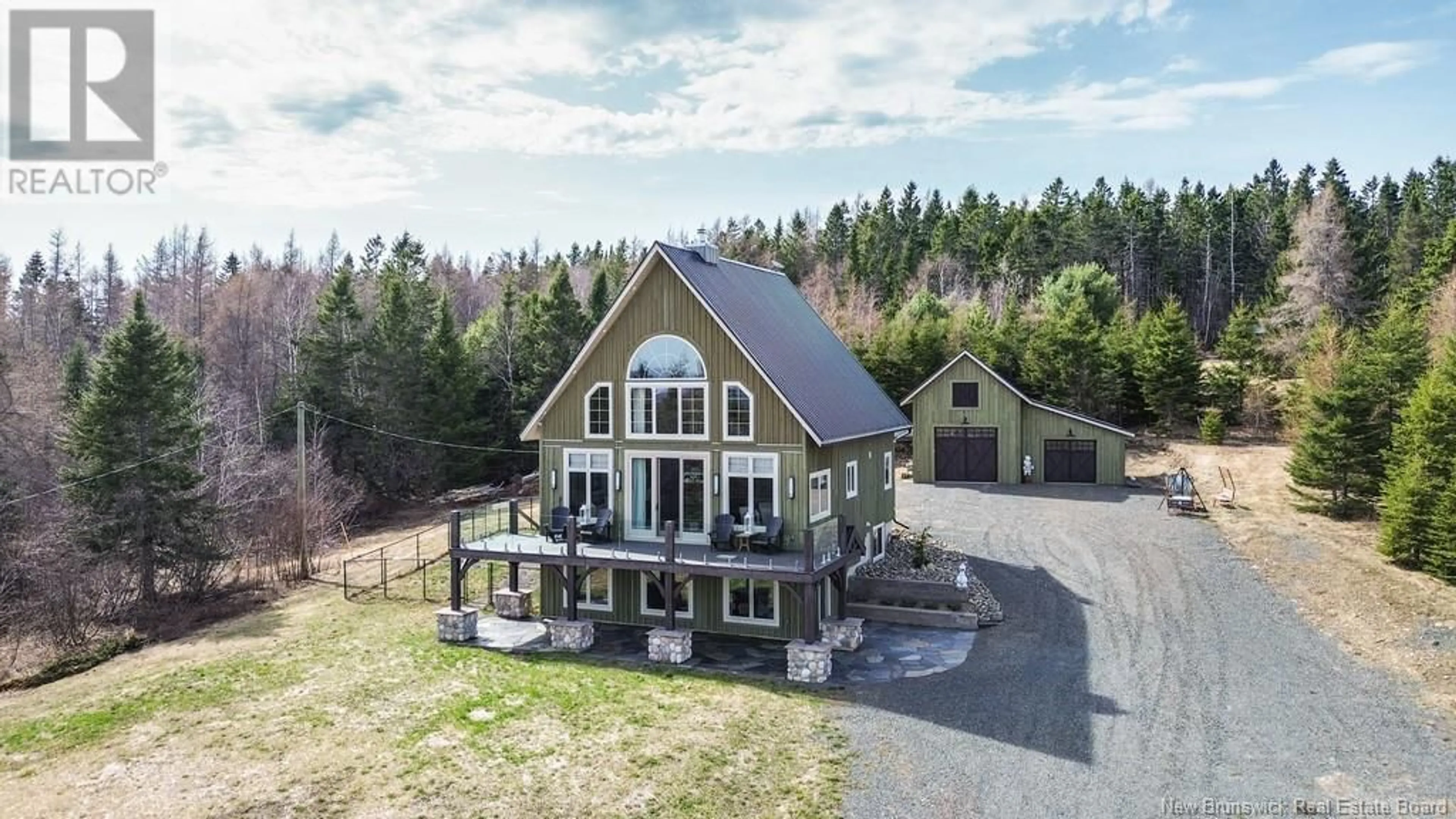 A pic from outside/outdoor area/front of a property/back of a property/a pic from drone, building for 10 SLOPESIDE LANE, Central Hainesville New Brunswick E6E1E3