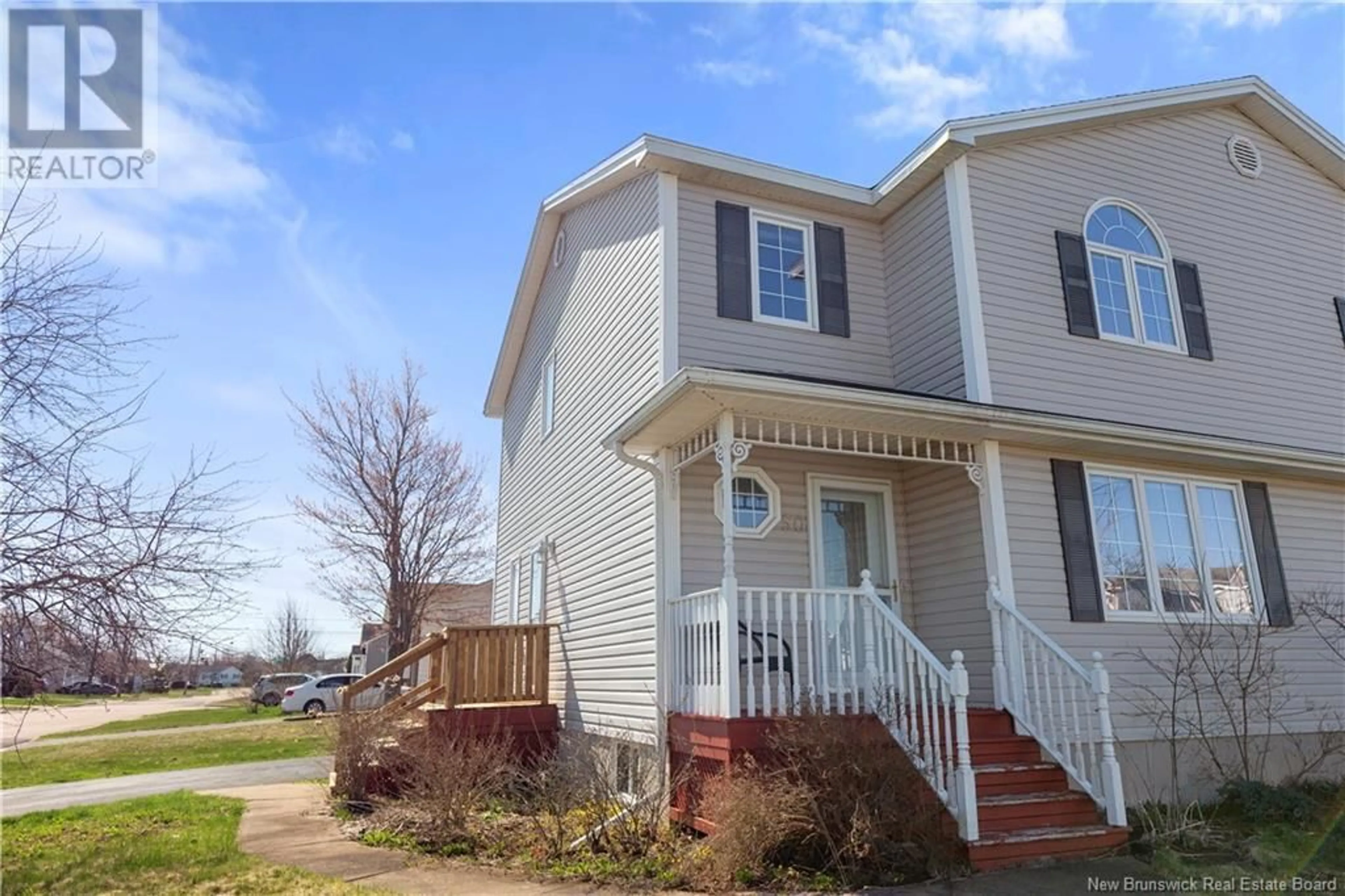 Home with vinyl exterior material, street for 50 STONEHAM DRIVE, Moncton New Brunswick E1G4Z7
