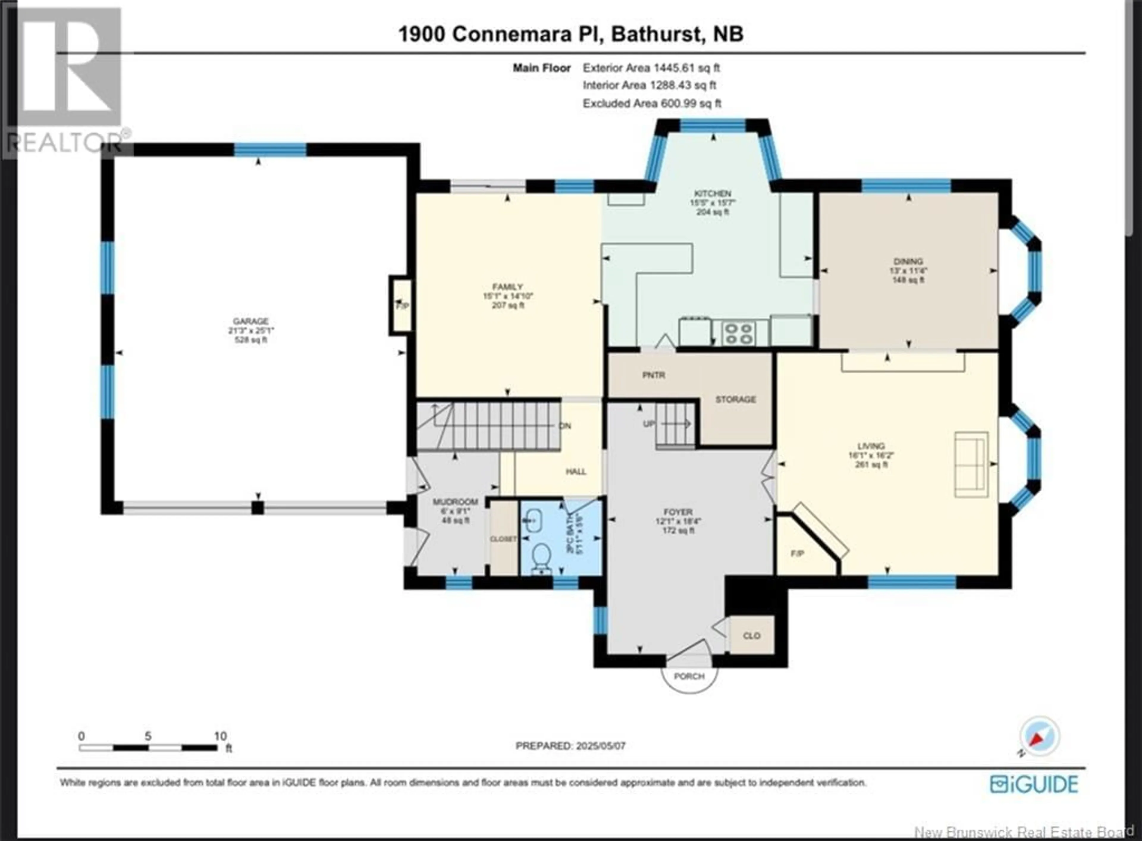 Floor plan for 1900 CONNEMARA PLACE, Bathurst New Brunswick E2A4Y2