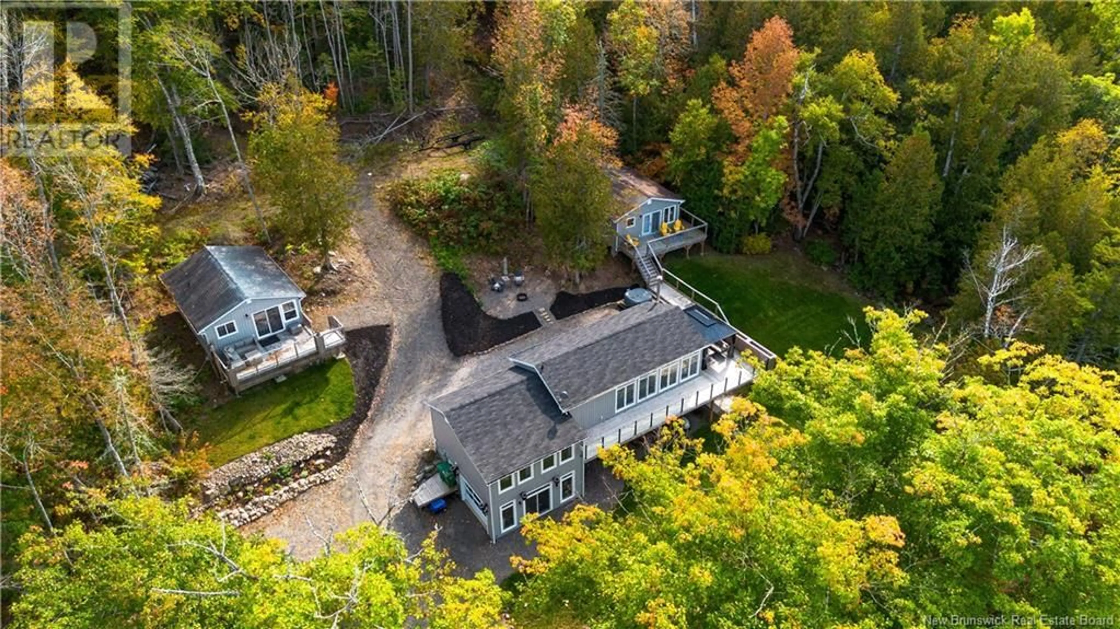 A pic from outside/outdoor area/front of a property/back of a property/a pic from drone, water/lake/river/ocean view for 2699 ROUTE 845, Carters Point New Brunswick E5S1S2