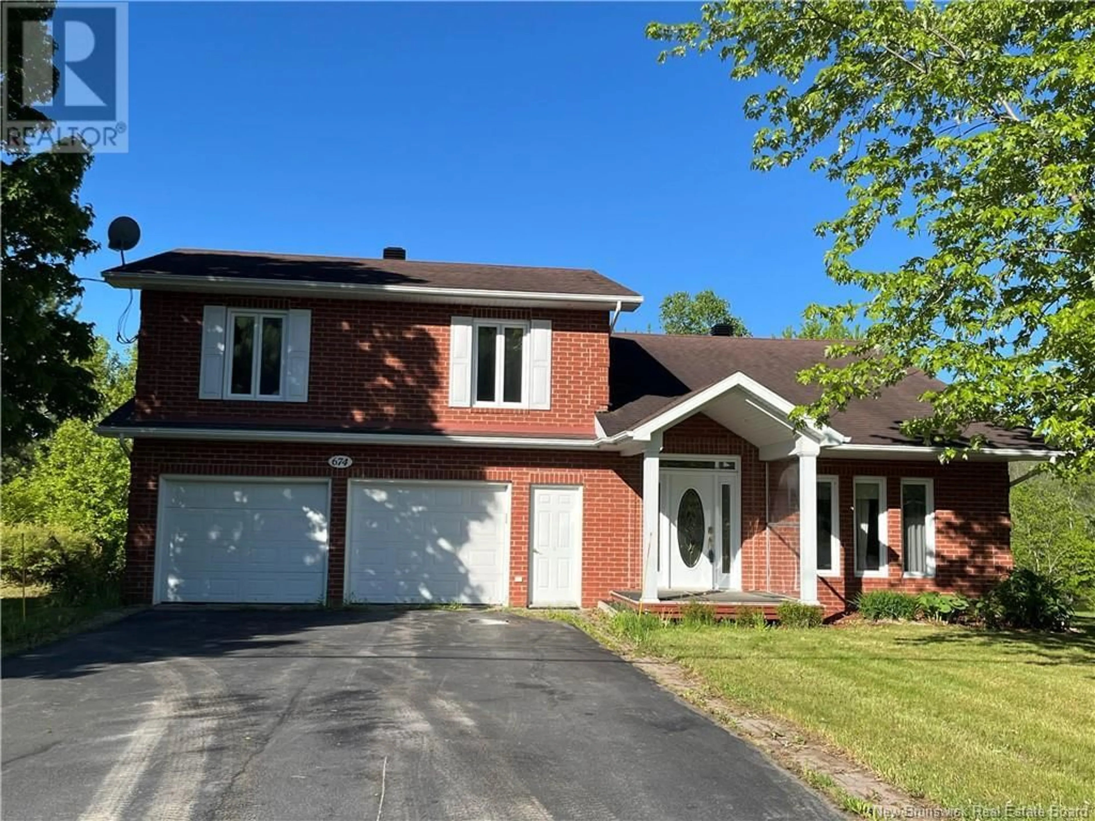 Home with brick exterior material, street for 674 BAISLEY ROAD, Saint-Jacques New Brunswick E7B1Z7