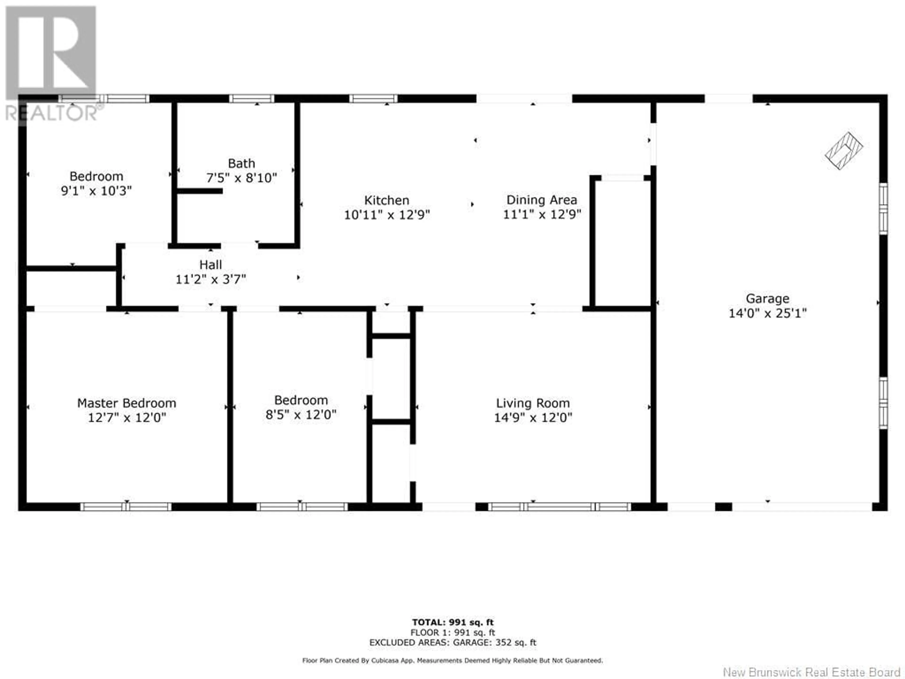 Floor plan for 16 1ST AVENUE AVENUE, Saint-André New Brunswick E3Y3N2