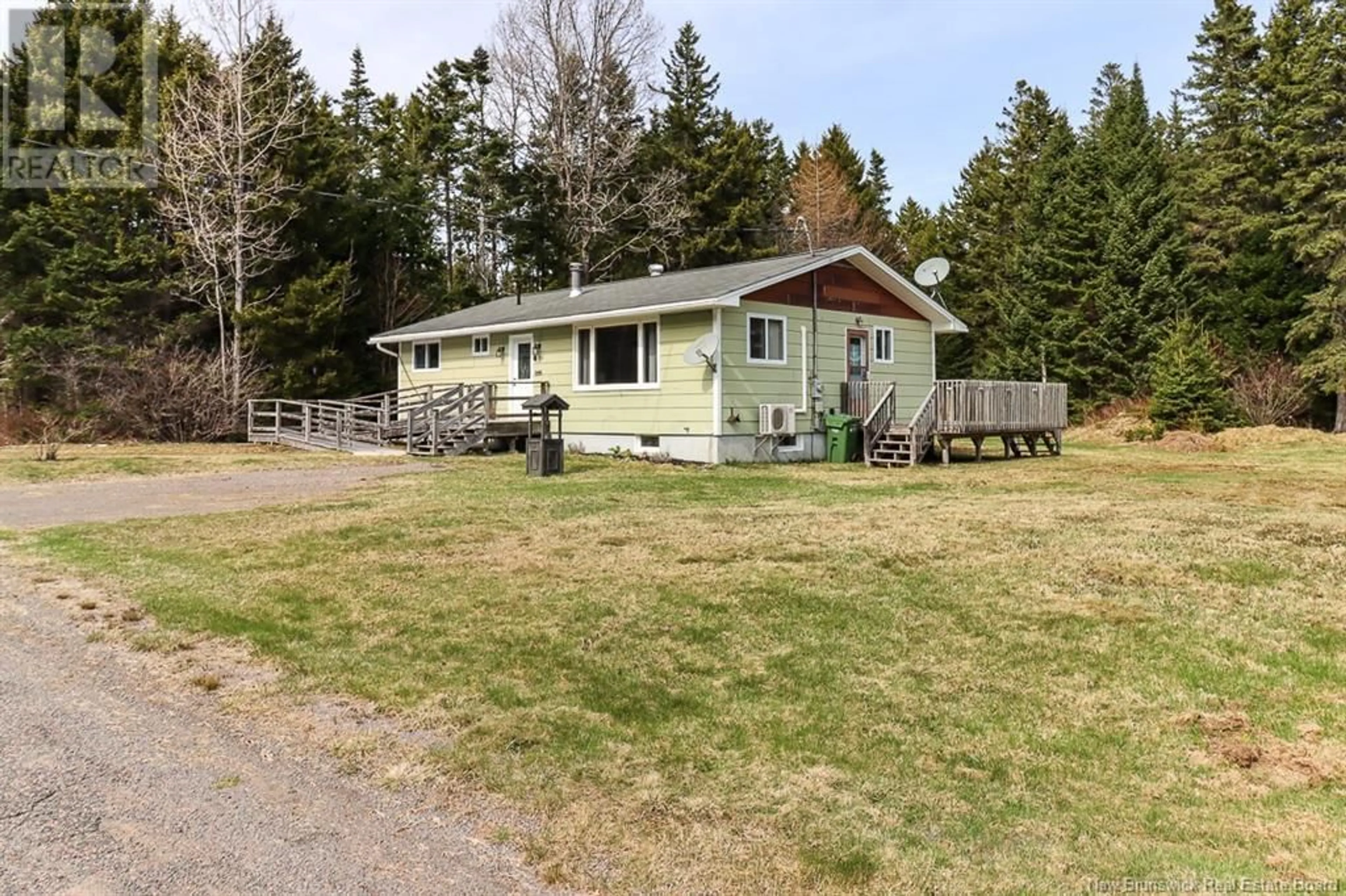 A pic from outside/outdoor area/front of a property/back of a property/a pic from drone, street for 66 VAUGHAN CREEK ROAD, Orange Hill New Brunswick E5R1H3