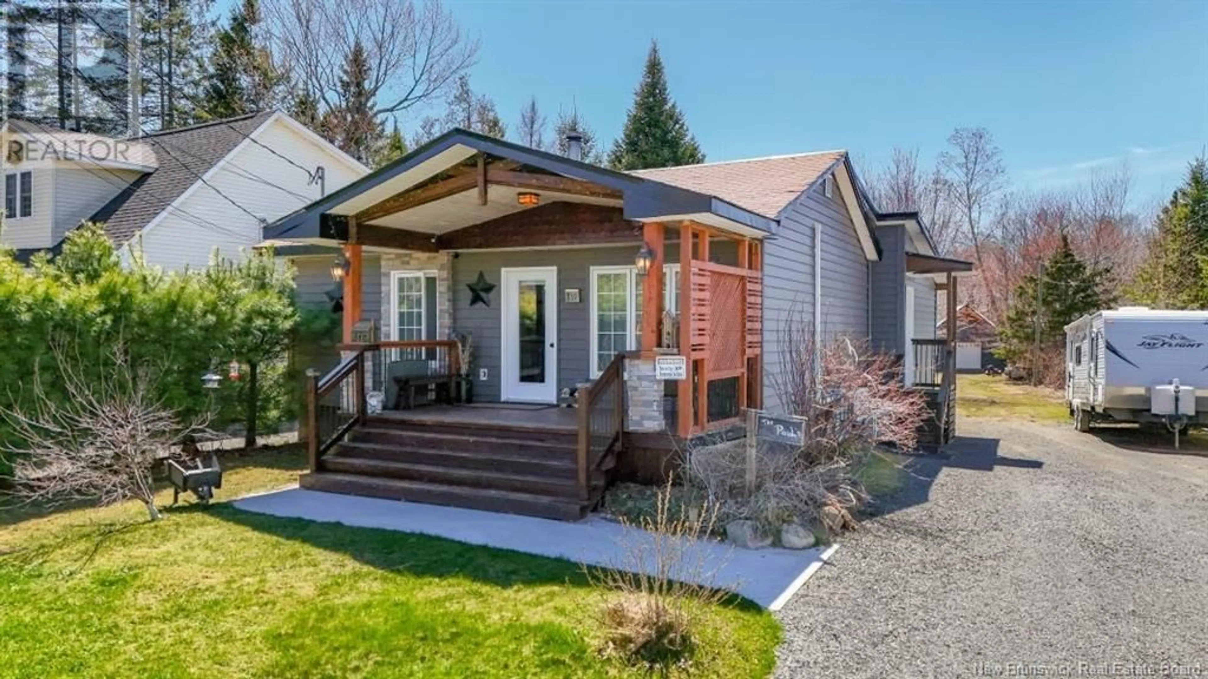 Home with vinyl exterior material, street for 139 CLAUDIE ROAD, Fredericton New Brunswick E3A7T6