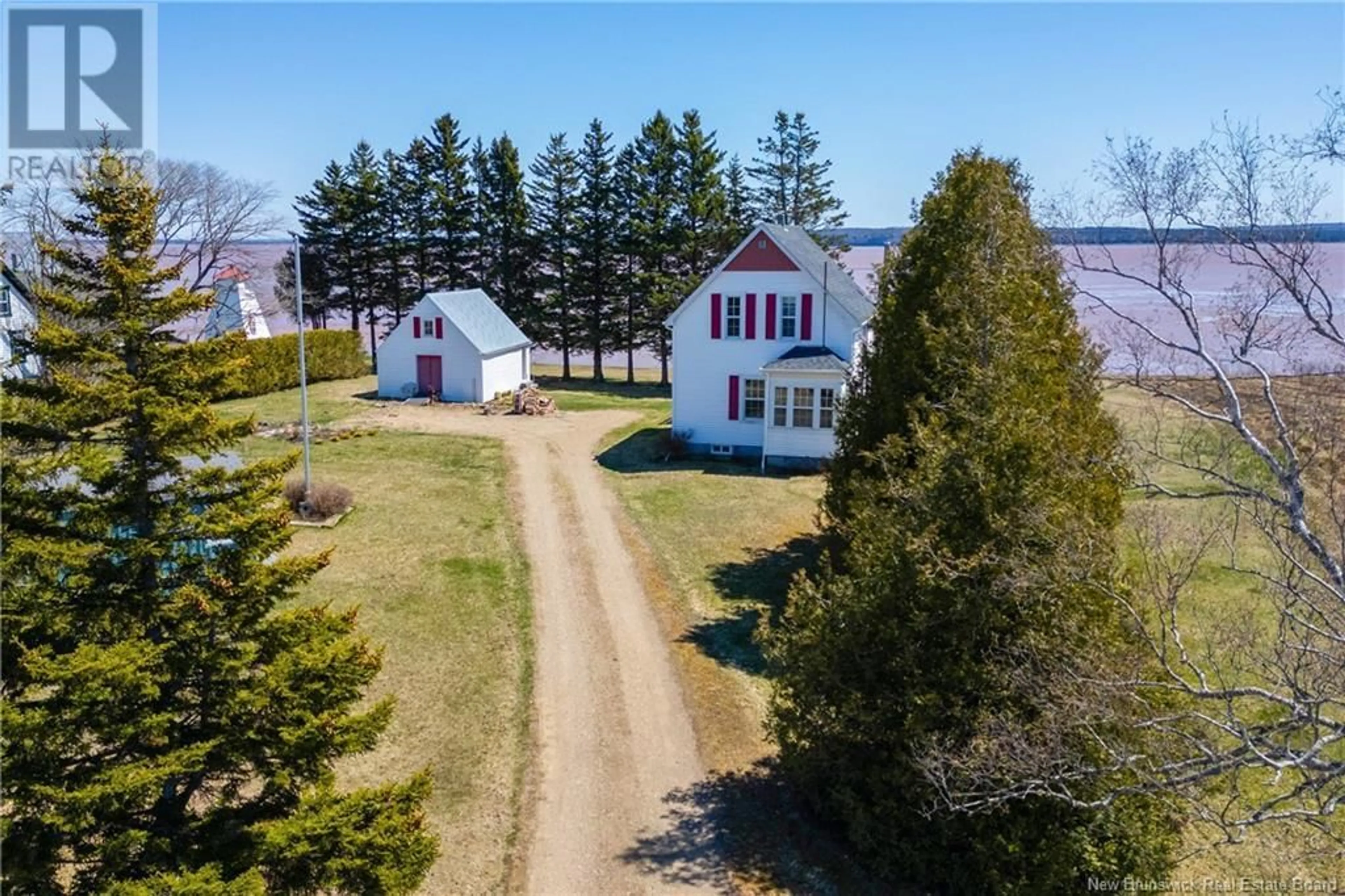 A pic from outside/outdoor area/front of a property/back of a property/a pic from drone, water/lake/river/ocean view for 50 LOWER ROCKPORT, Rockport New Brunswick E4K3L4