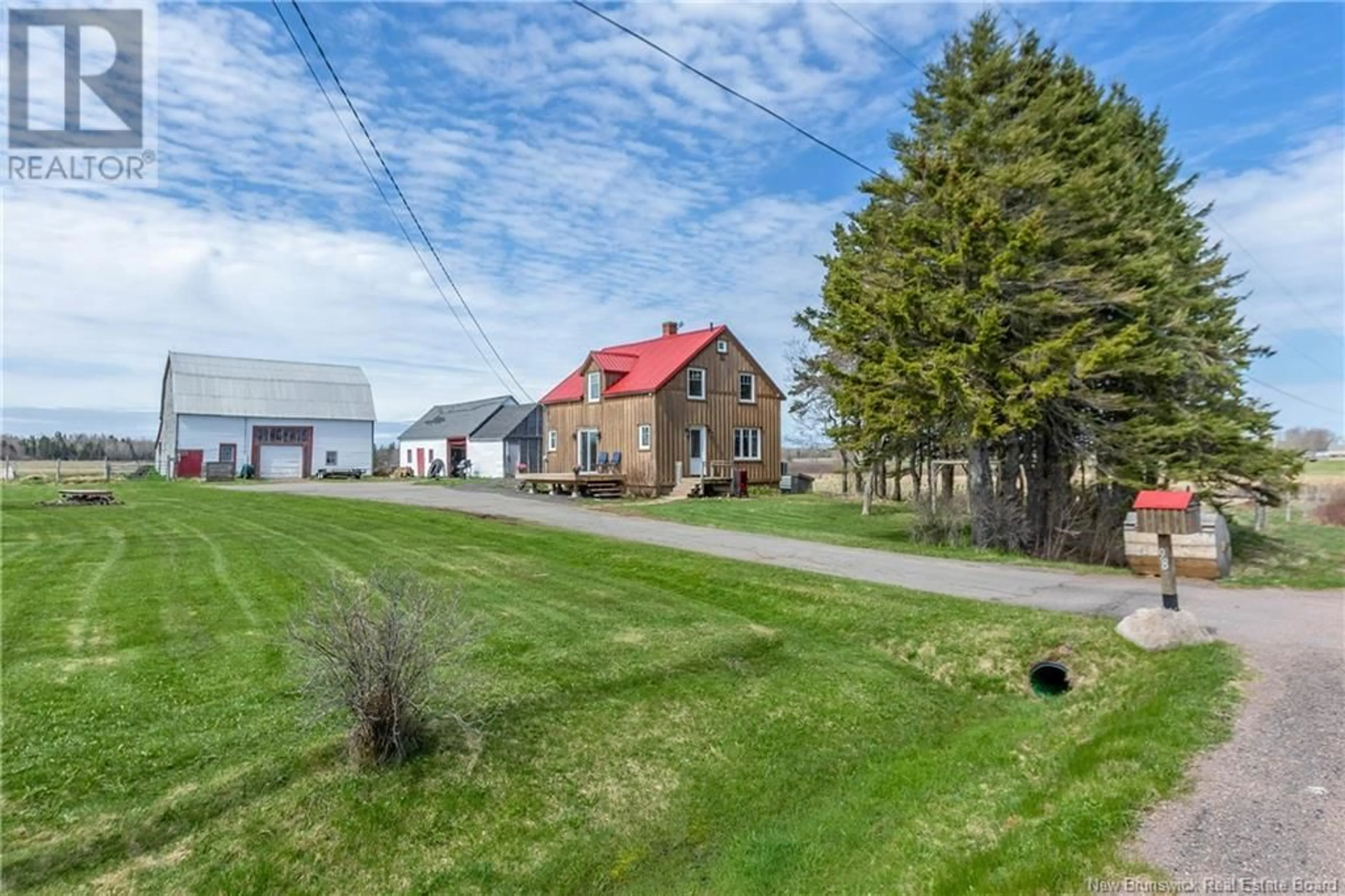 A pic from outside/outdoor area/front of a property/back of a property/a pic from drone, street for 98 COBURG ROAD, Coburg New Brunswick E4M1M7