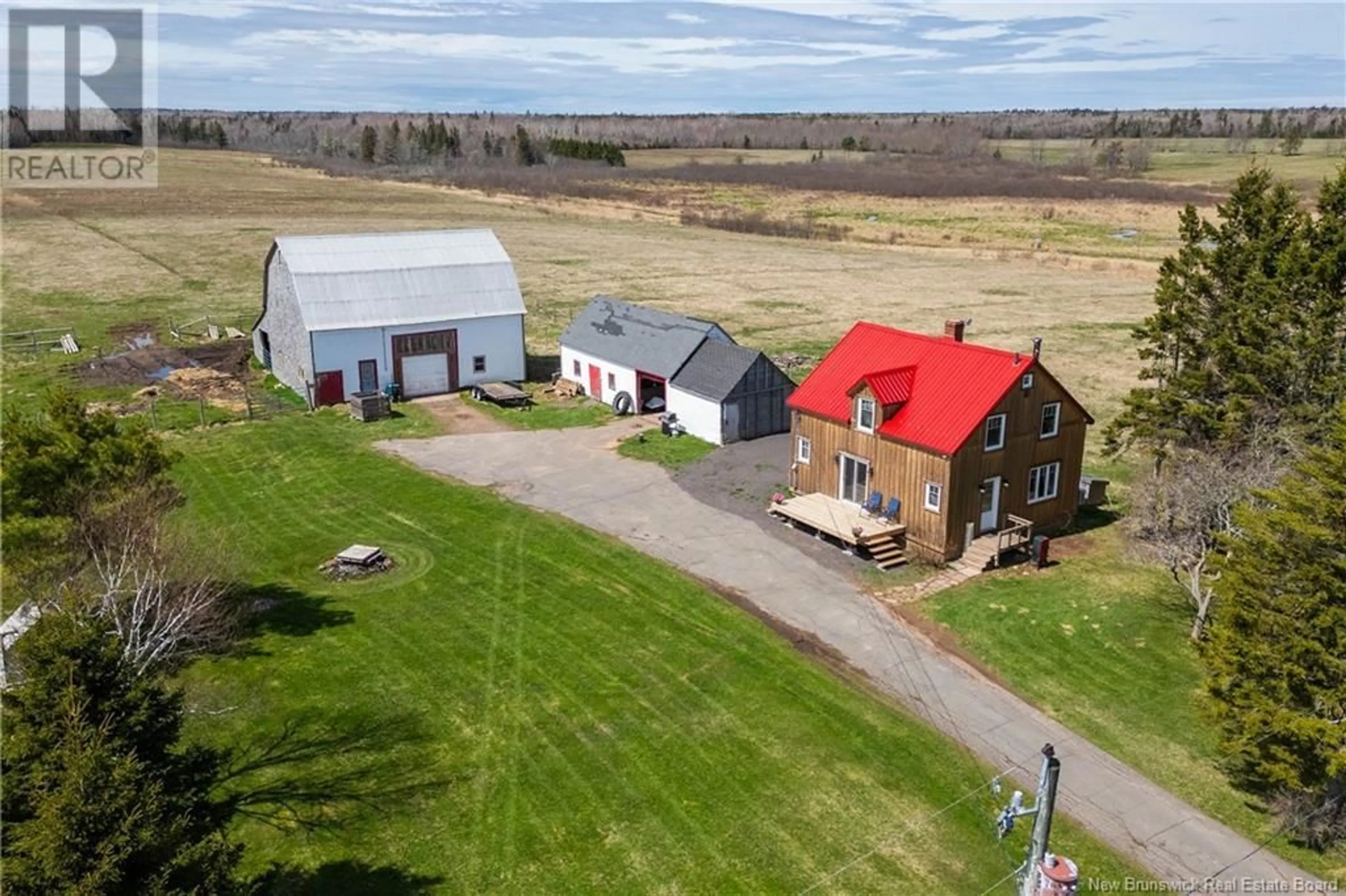 A pic from outside/outdoor area/front of a property/back of a property/a pic from drone, building for 98 COBURG ROAD, Coburg New Brunswick E4M1M7