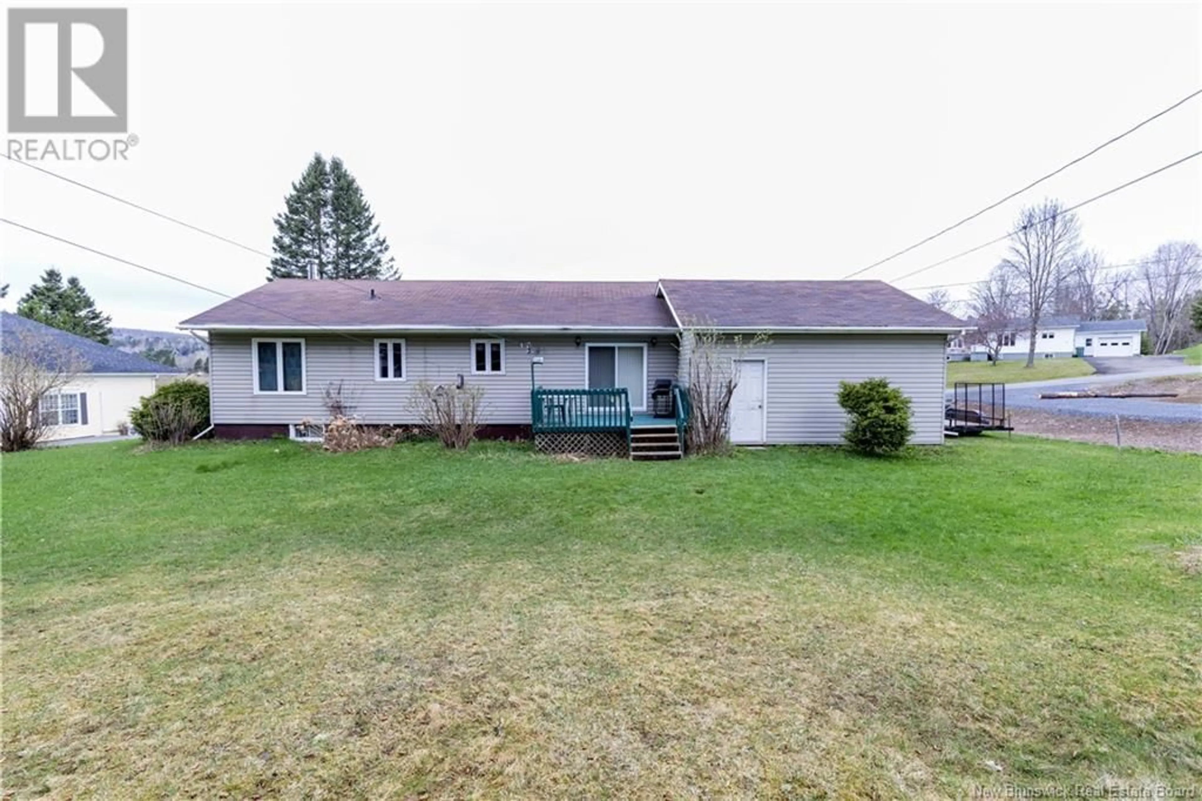 A pic from outside/outdoor area/front of a property/back of a property/a pic from drone, street for 58 BIRCHWOOD STREET, Perth-Andover New Brunswick E7H1M9