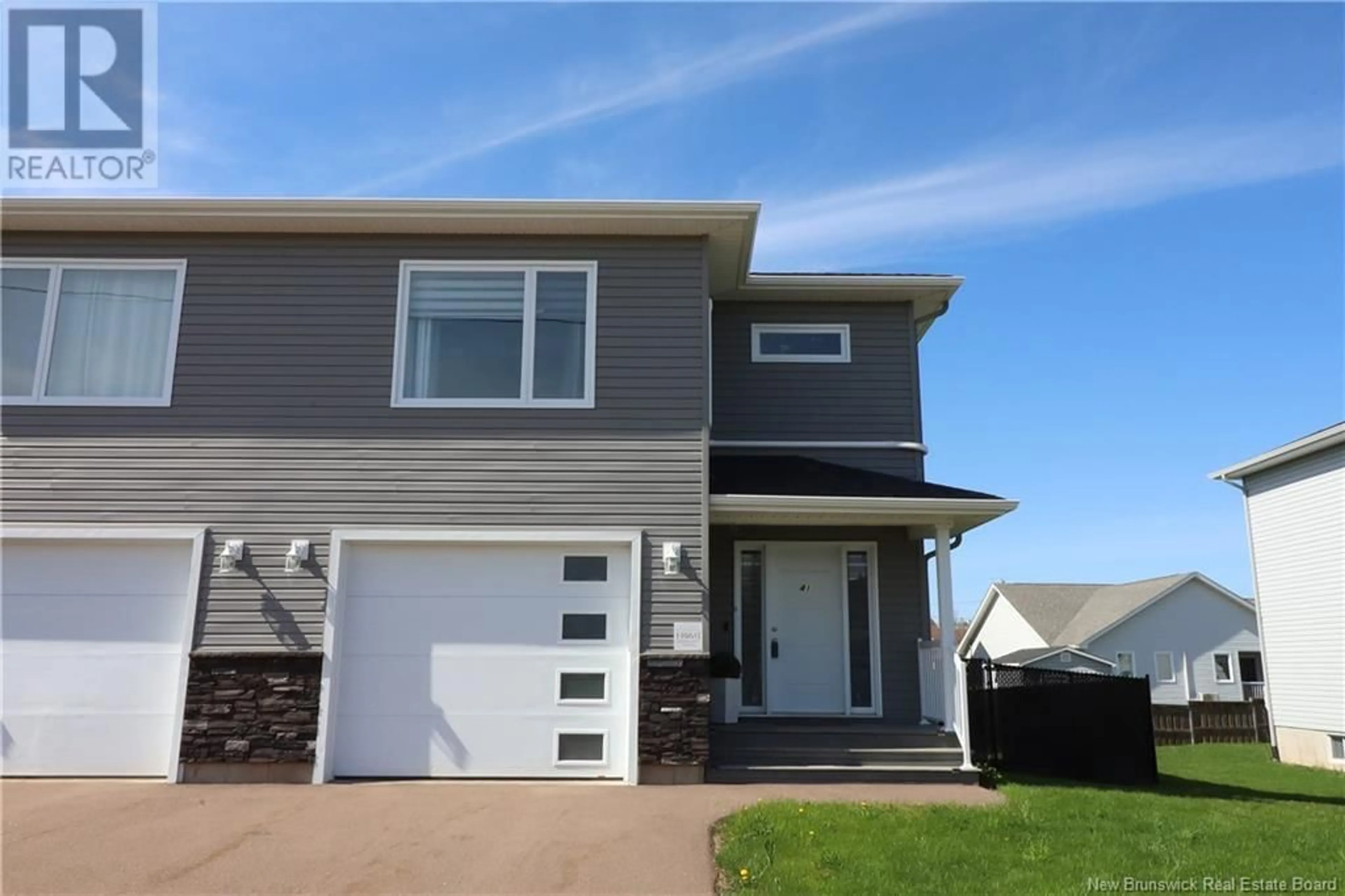 Home with vinyl exterior material, street for 41 WAKEFIELD STREET, Moncton New Brunswick E1G6A7