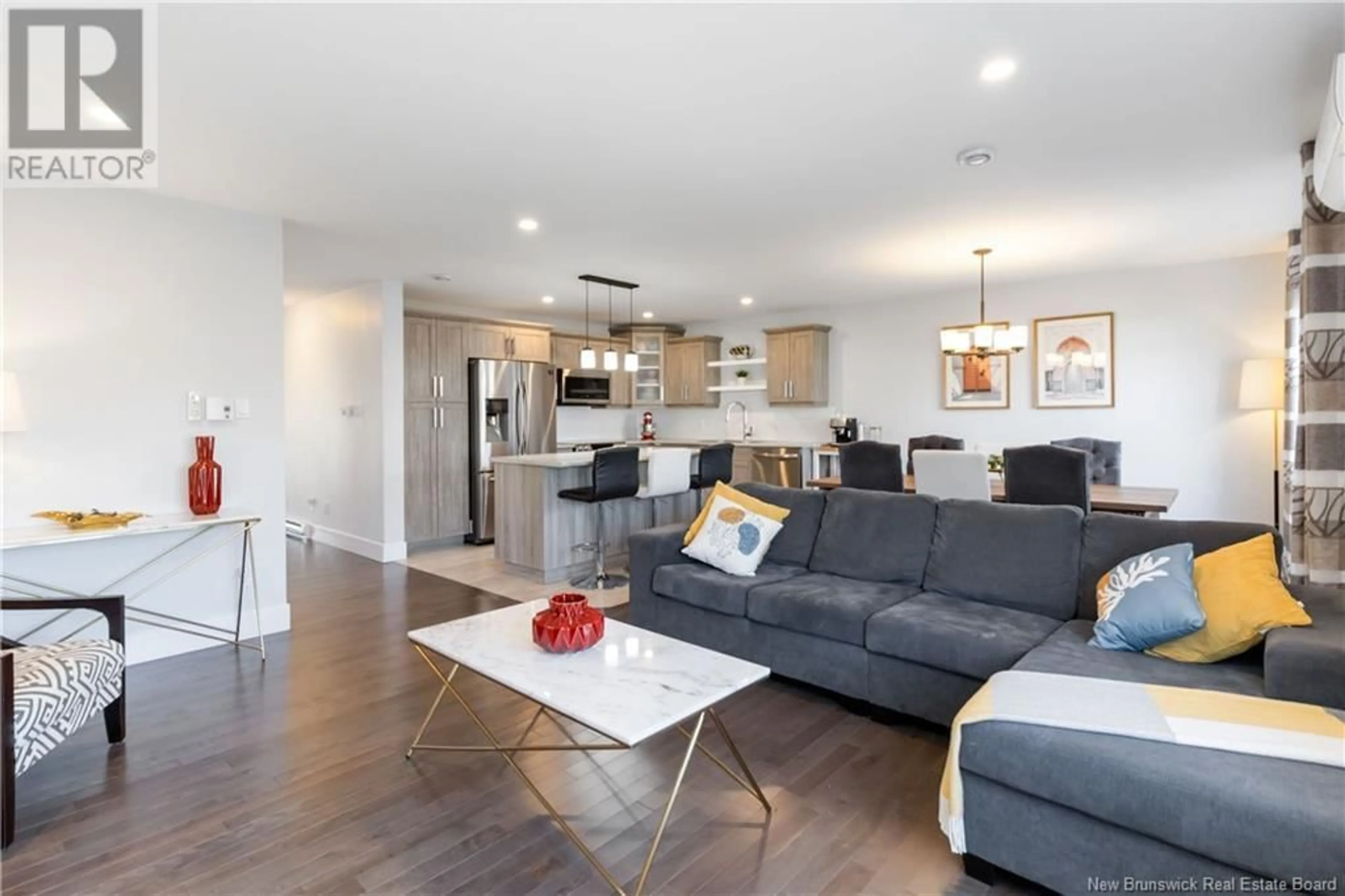 Open concept kitchen, wood/laminate floor for 41 WAKEFIELD STREET, Moncton New Brunswick E1G6A7