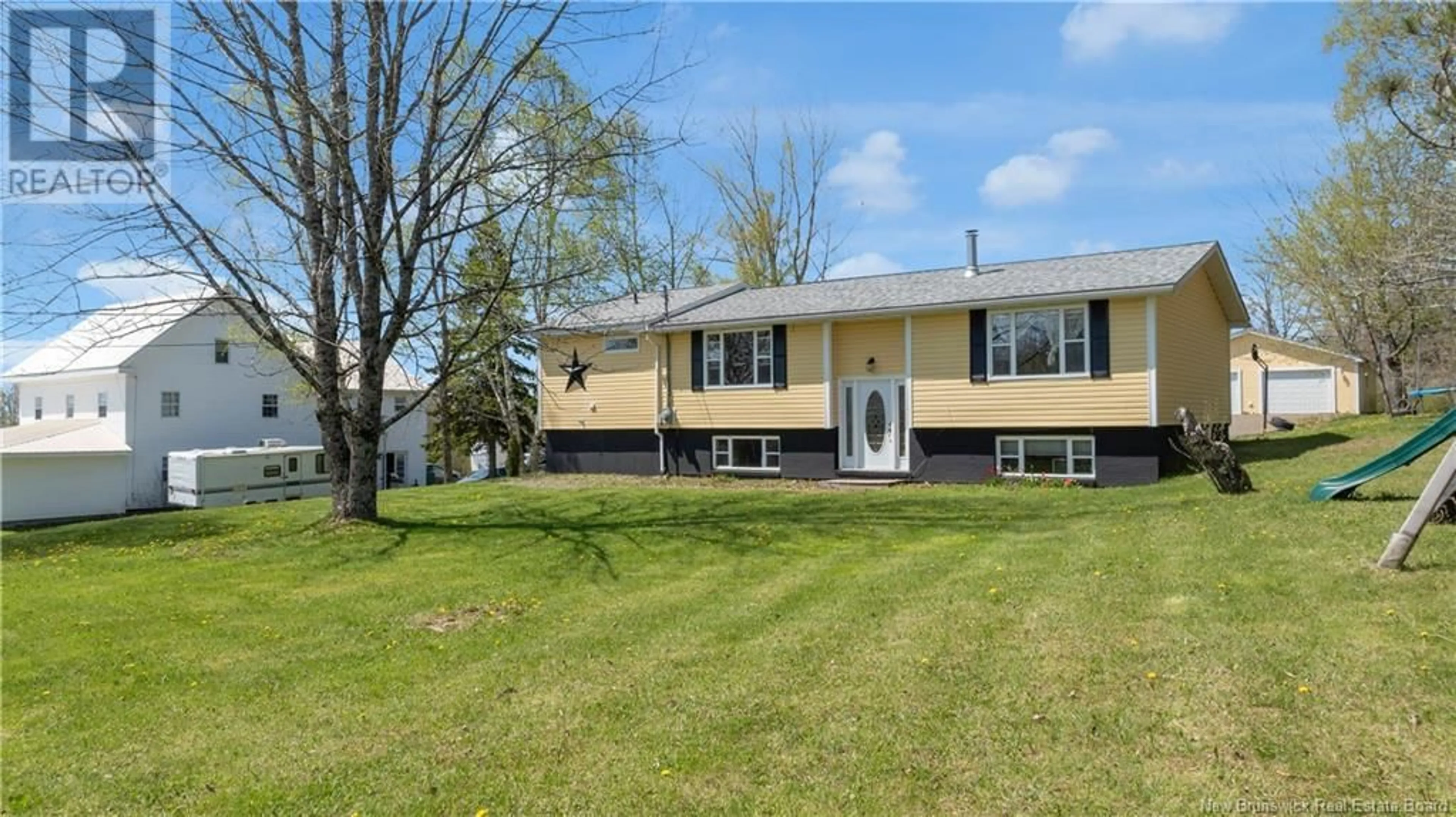 Home with vinyl exterior material, street for 8890 ROUTE 3, Old Ridge New Brunswick E3L4W5
