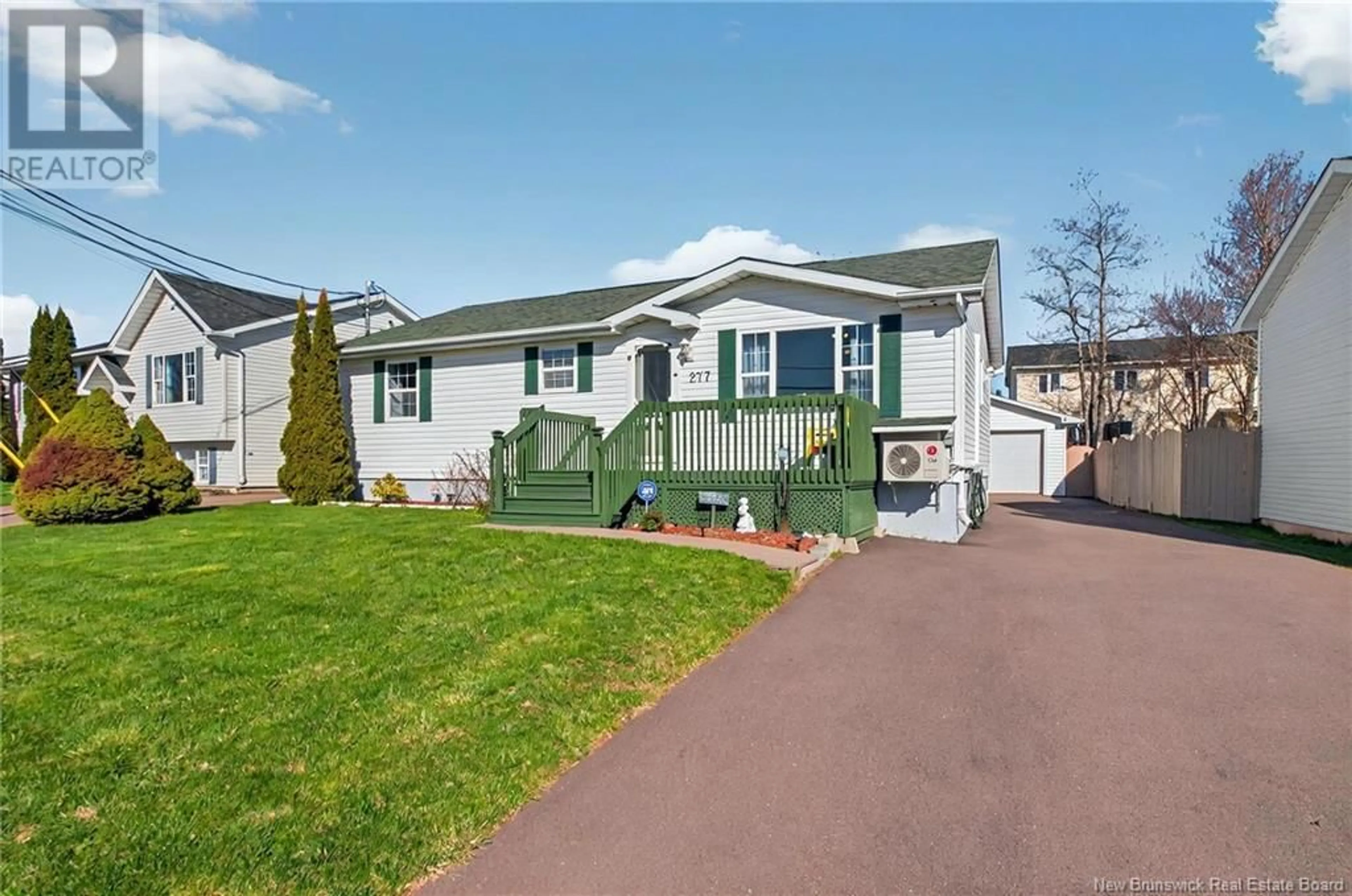Home with vinyl exterior material, street for 277 MAPLEHURST DRIVE, Moncton New Brunswick E1G4T8