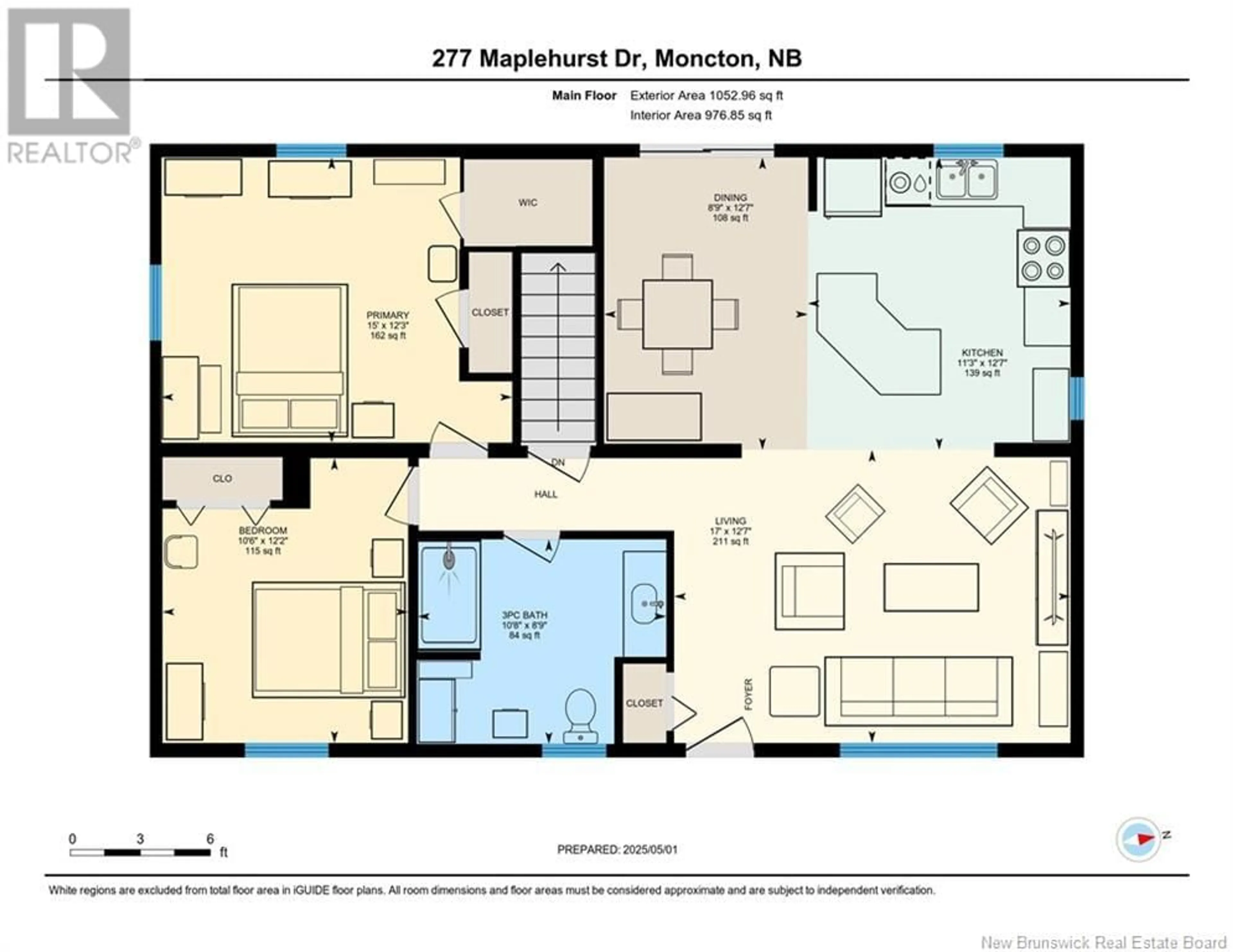 Floor plan for 277 MAPLEHURST DRIVE, Moncton New Brunswick E1G4T8