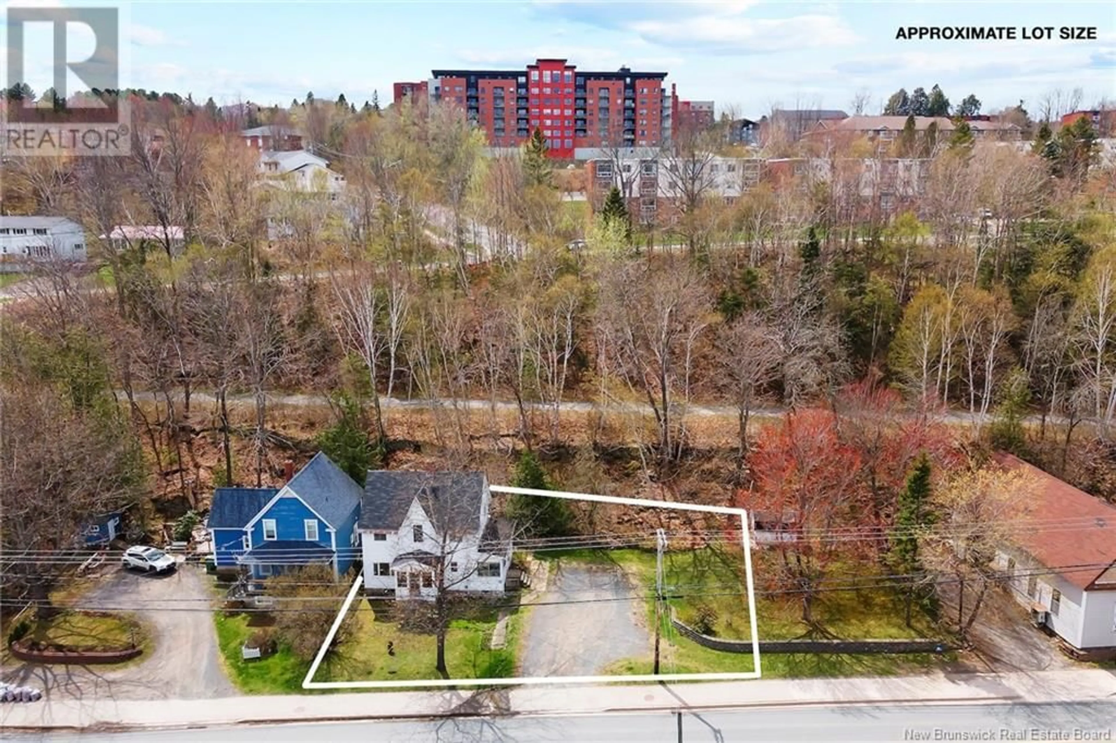 A pic from outside/outdoor area/front of a property/back of a property/a pic from drone, city buildings view from balcony for 146 LINCOLN ROAD, Fredericton New Brunswick E3B2A3