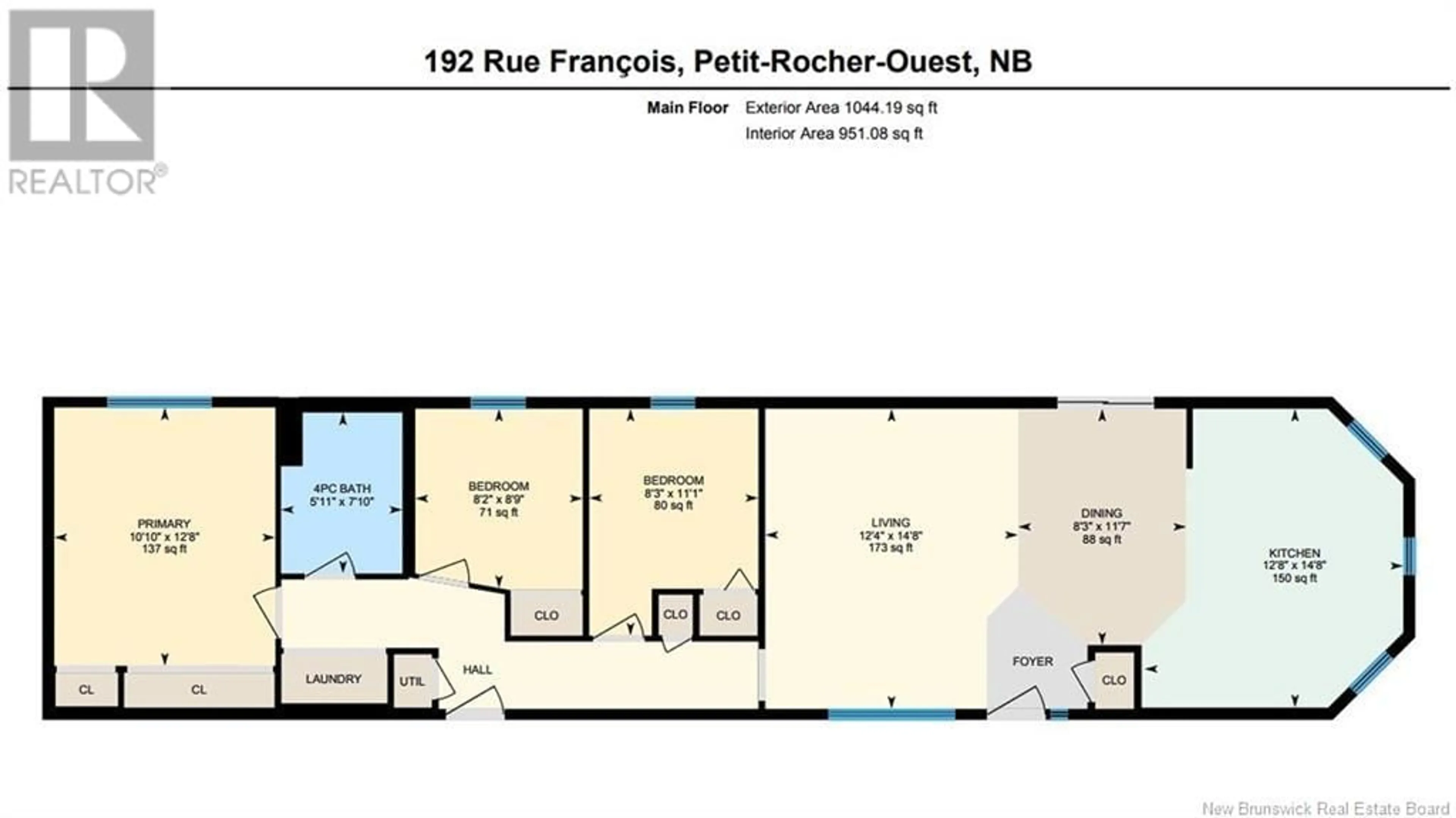 Floor plan for 192 FRANCOIS, Petit-Rocher New Brunswick E8J1W7