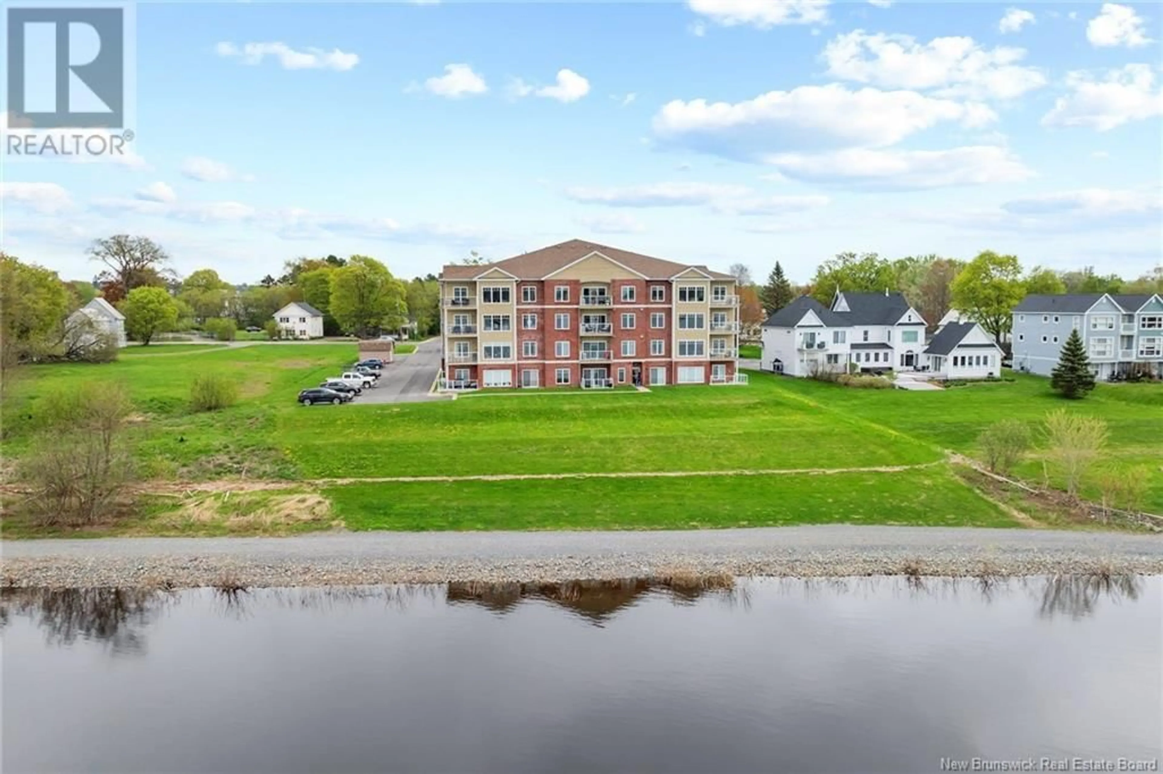 A pic from outside/outdoor area/front of a property/back of a property/a pic from drone, water/lake/river/ocean view for 303 - 700 UNION STREET, Fredericton New Brunswick E3A3N7