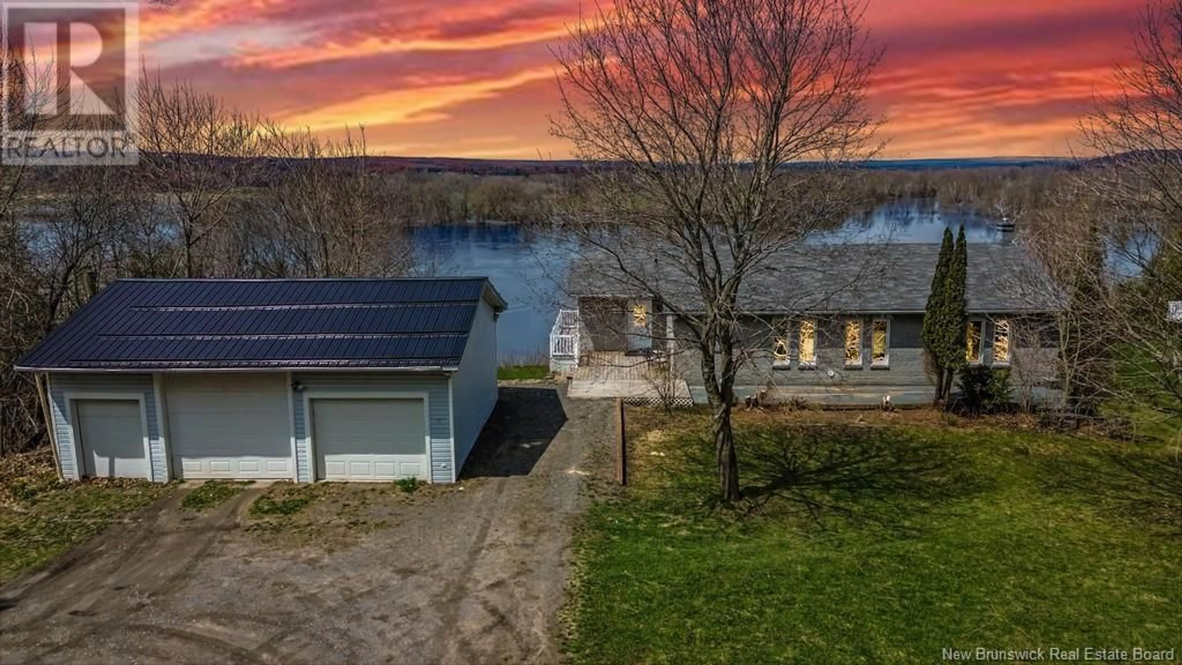 A pic from outside/outdoor area/front of a property/back of a property/a pic from drone, building for 32 EAGLE COURT, Island View New Brunswick E3E2G7