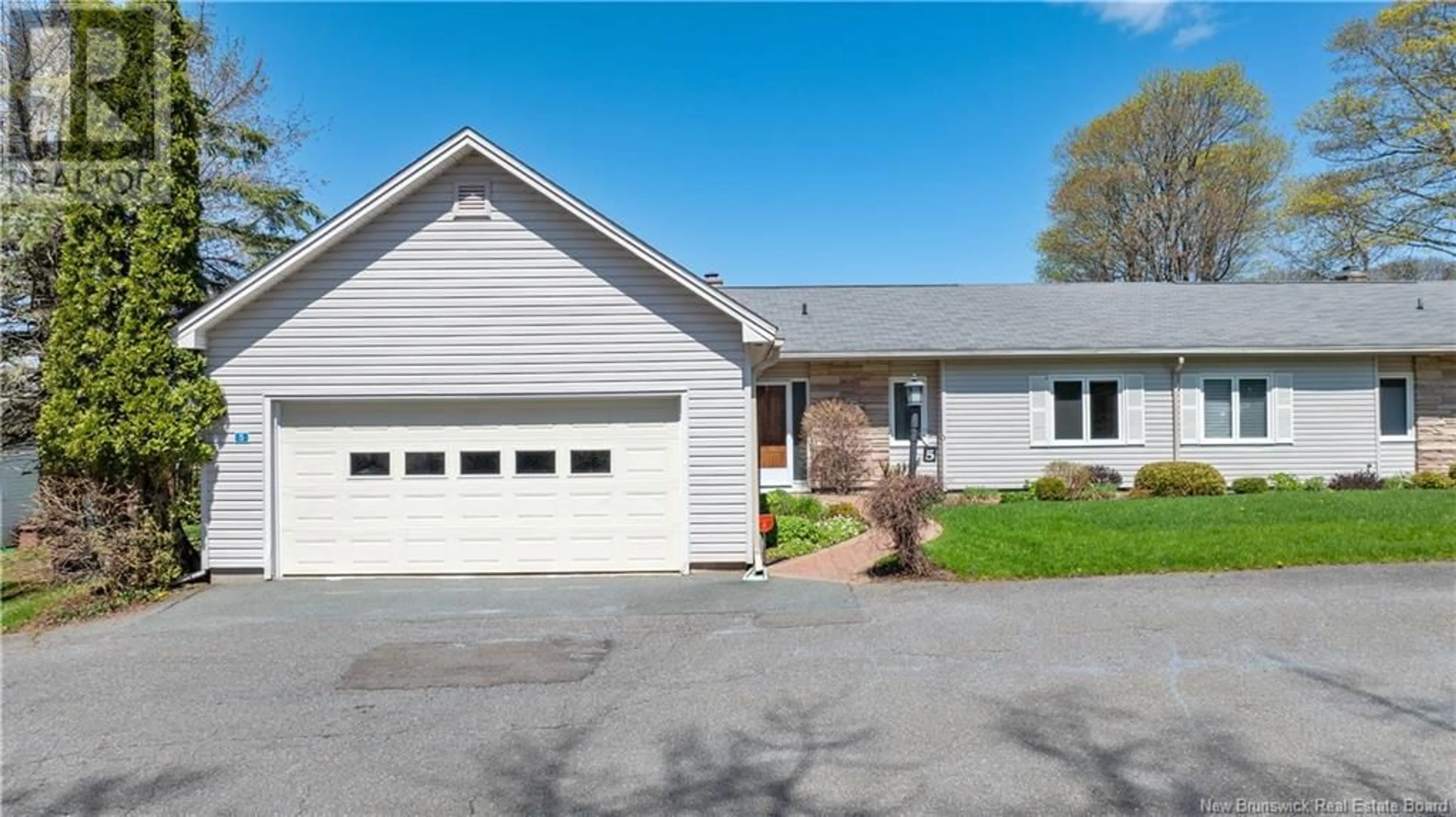 Home with vinyl exterior material, street for 5 WHITE LANE, Rothesay New Brunswick E2E0P4