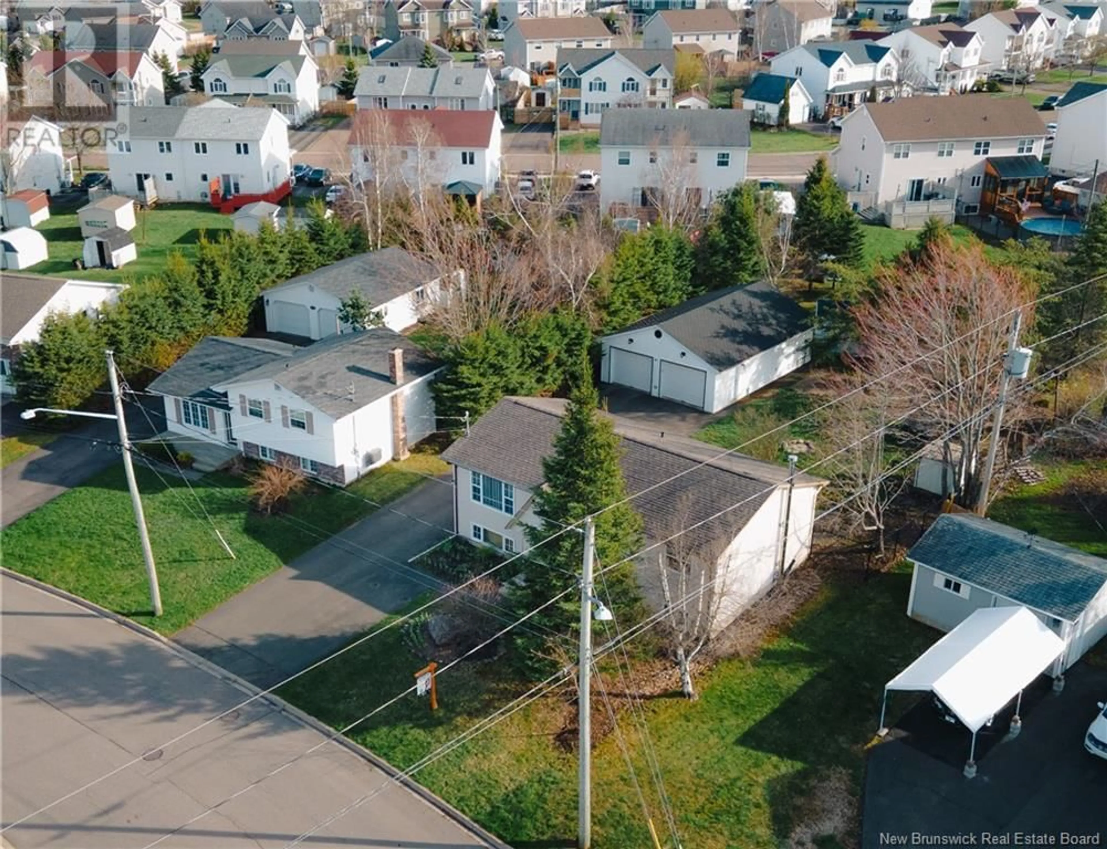 A pic from outside/outdoor area/front of a property/back of a property/a pic from drone, street for 158 LOGAN LANE, Moncton New Brunswick E1G1N5