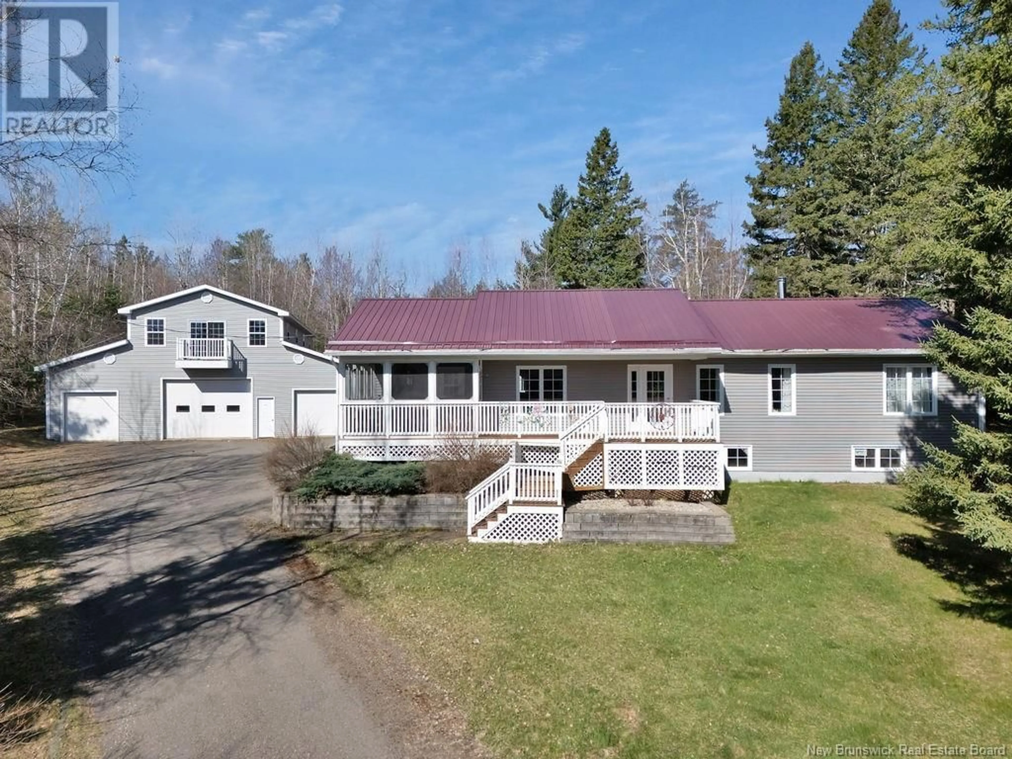 A pic from outside/outdoor area/front of a property/back of a property/a pic from drone, street for 2063 RTE 910, Turtle Creek New Brunswick E1J2G4